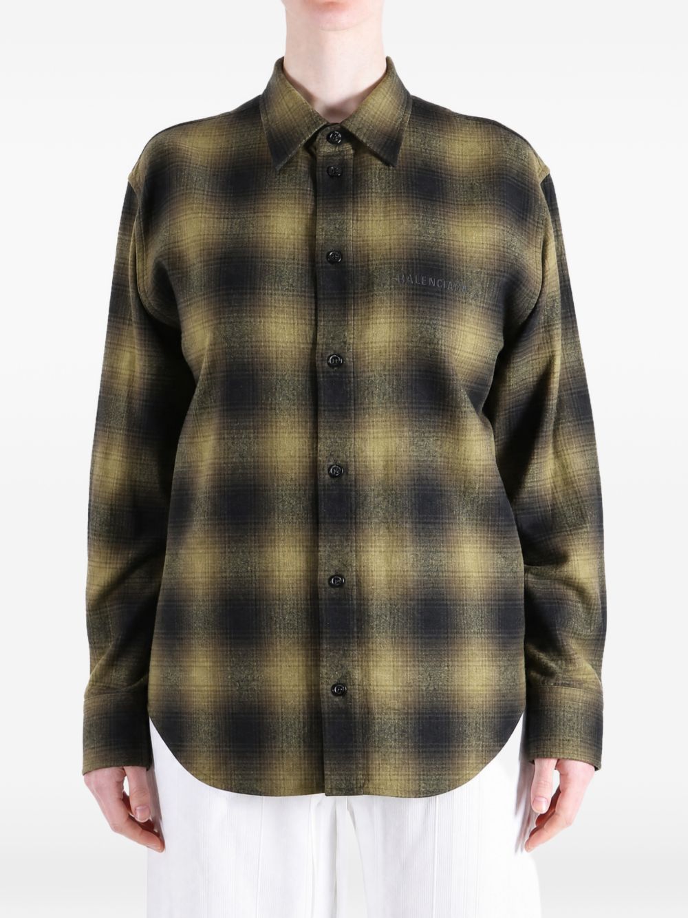 Flannel check-pattern shirt 872124 TVT042863 BALENCIAGA