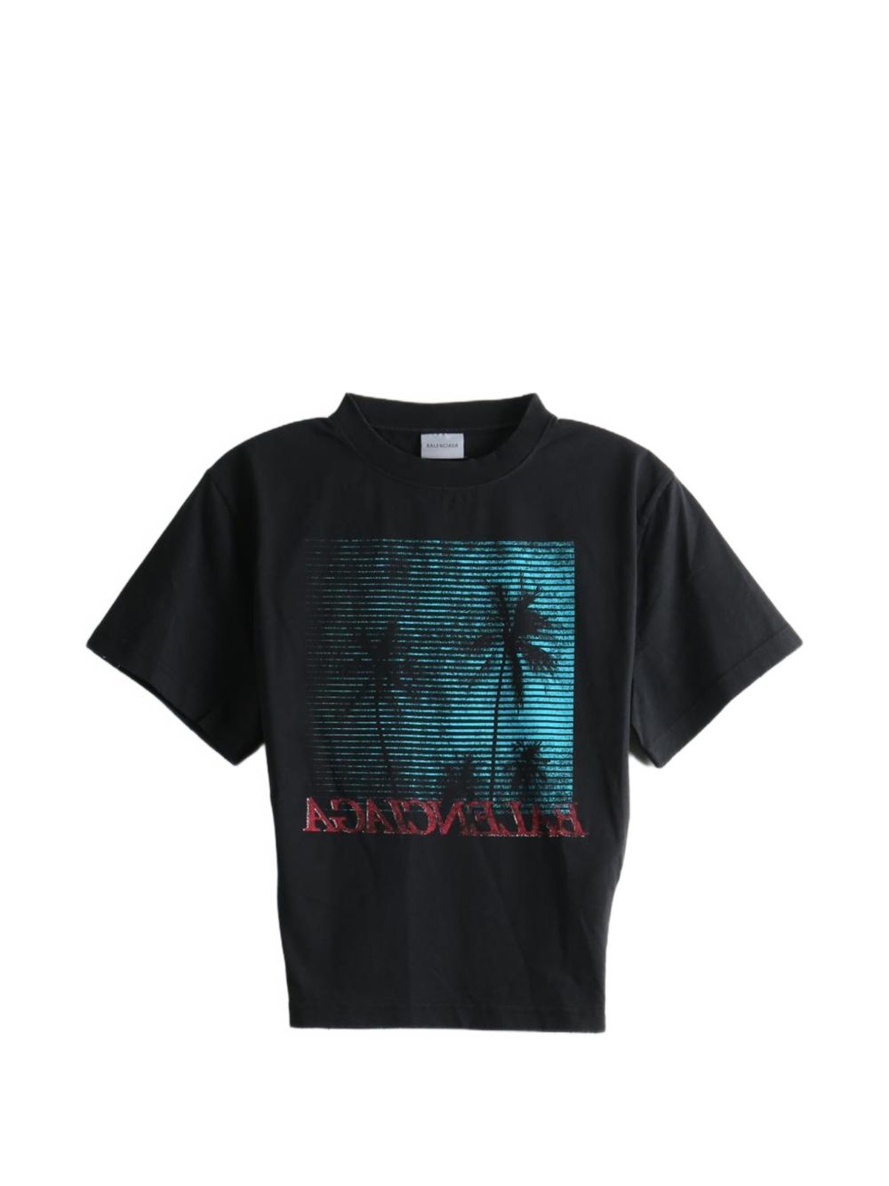 Vintage Holiday Cropped T-Shirt A0016U TUVO81000 BALENCIAGA