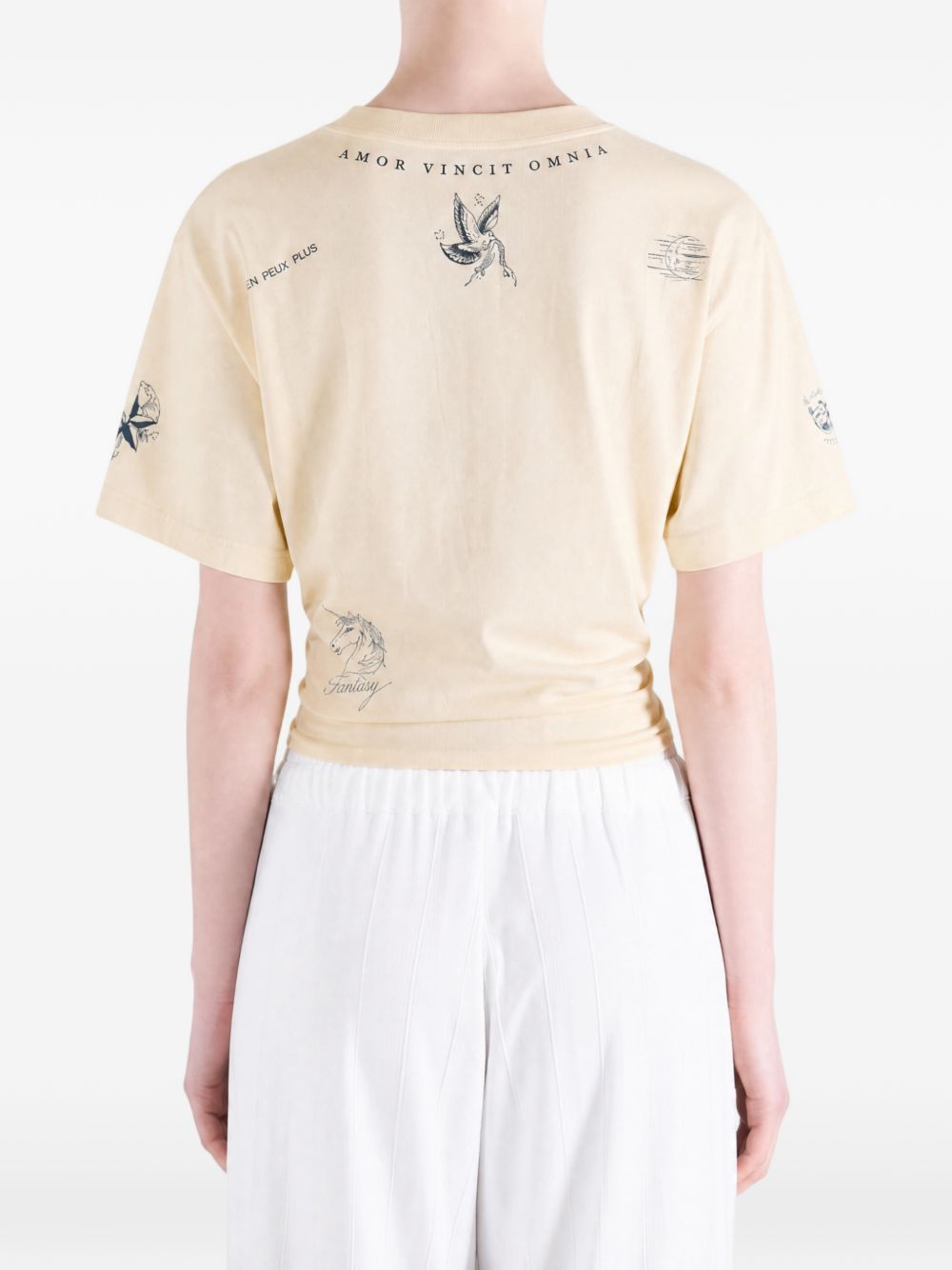 Classic Ink Short Sleeve Top A0016U TUVQ39002 BALENCIAGA