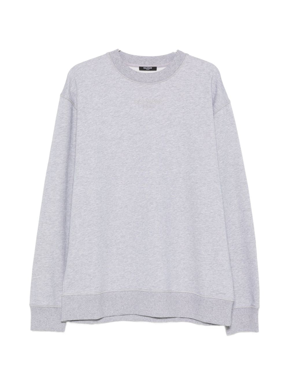 logo-embroidered sweatshirt HH1JQ130BD10 YHD BALMAIN