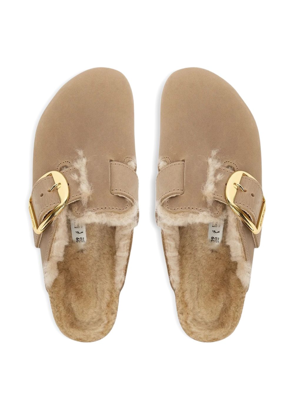 BOSTON big buckle shearling sabot 1030444 SHEARLTABACCO BIRKENSTOCK
