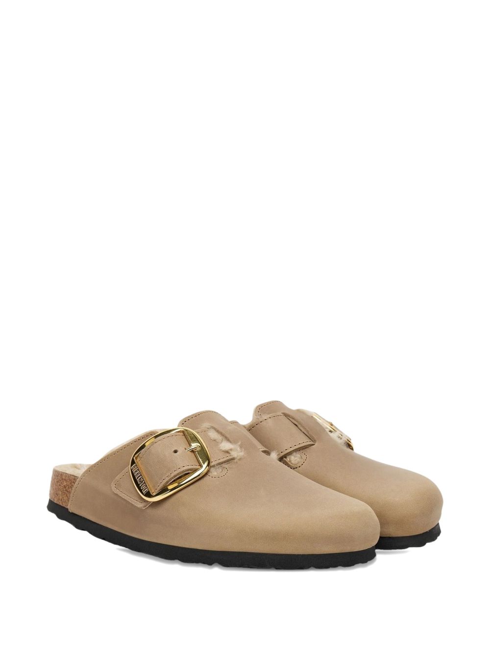 BOSTON big buckle shearling sabot 1030444 SHEARLTABACCO BIRKENSTOCK