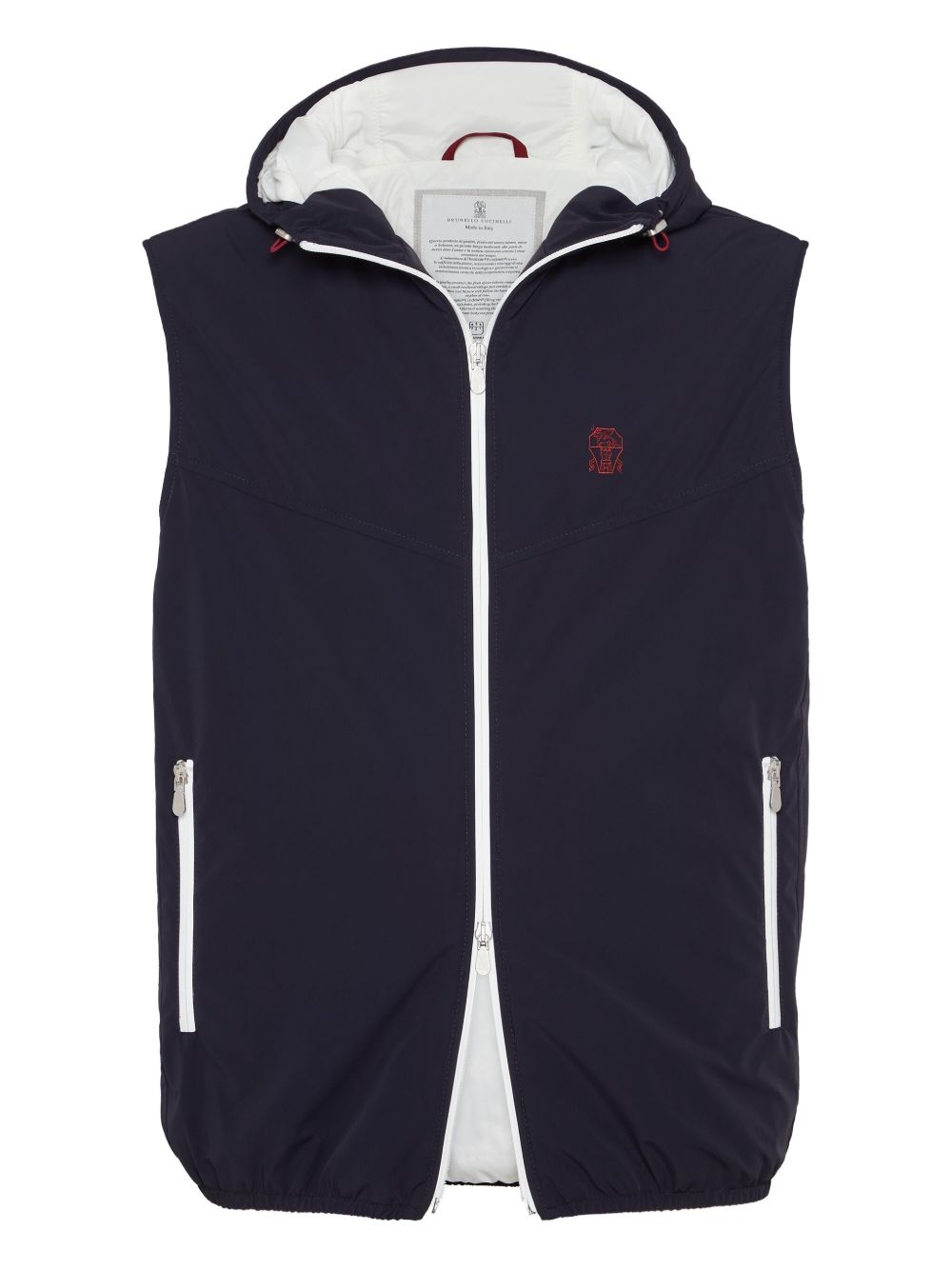 zip-up hooded gilet MM49A7432G C1086 BRUNELLO CUCINELLI