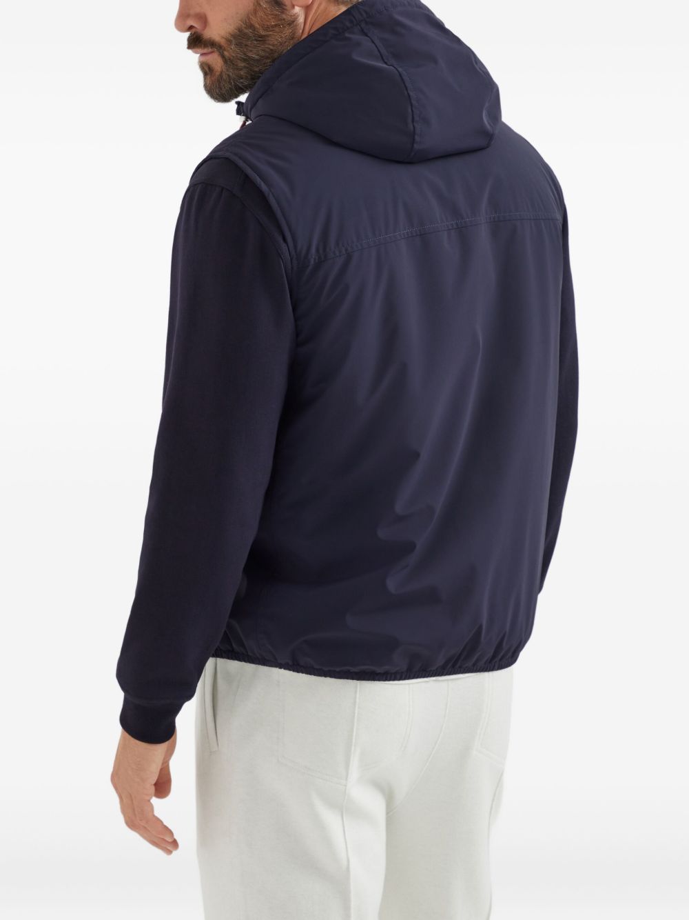 zip-up hooded gilet MM49A7432G C1086 BRUNELLO CUCINELLI