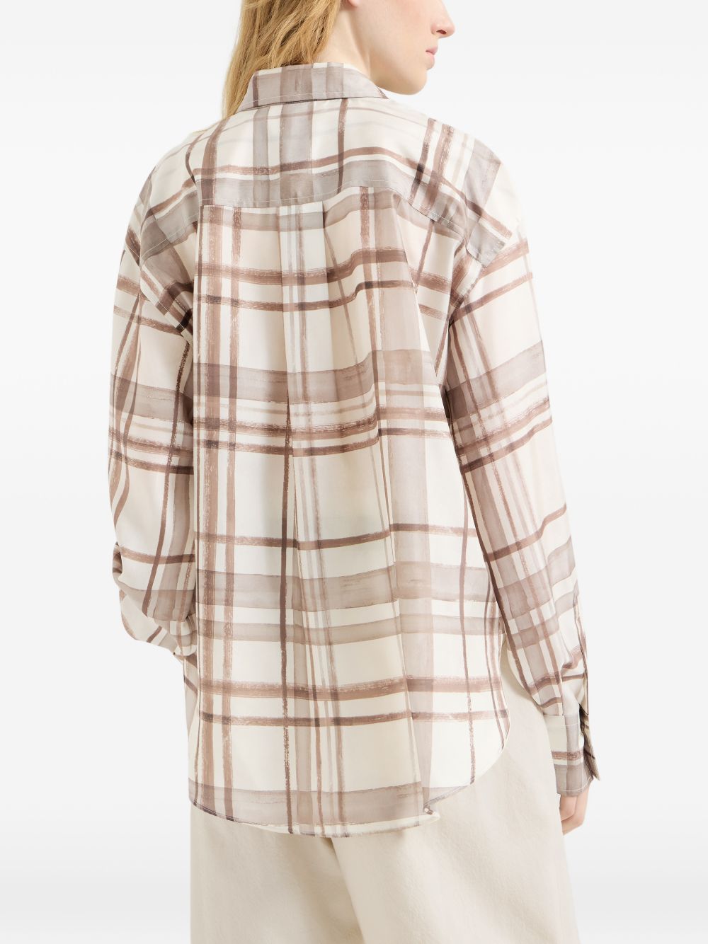 macrocheck print shirt MP968NN406 C015 BRUNELLO CUCINELLI