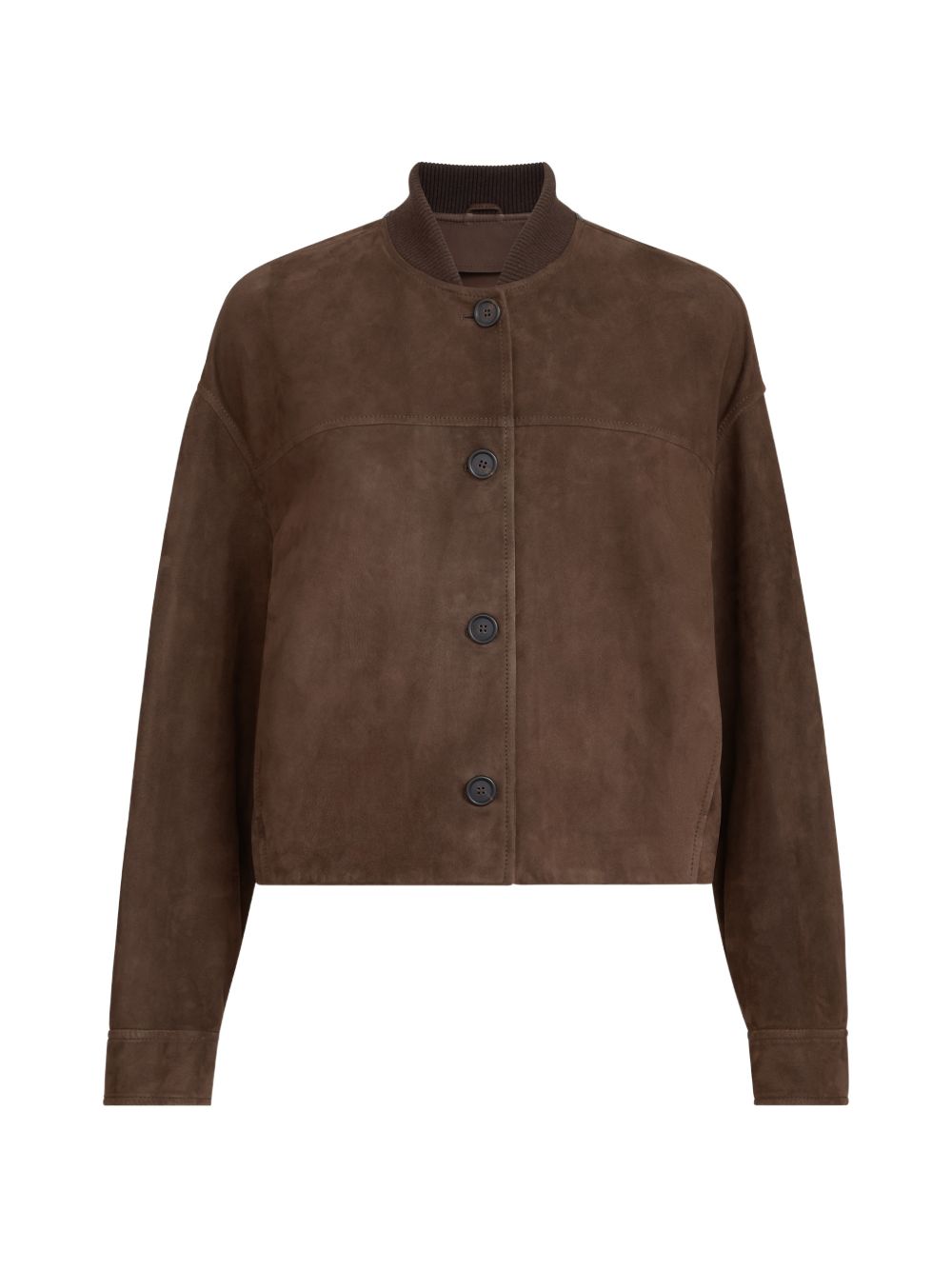 couture suede outerwear jacket with Monili MPCAI7554 C9885 BRUNELLO CUCINELLI