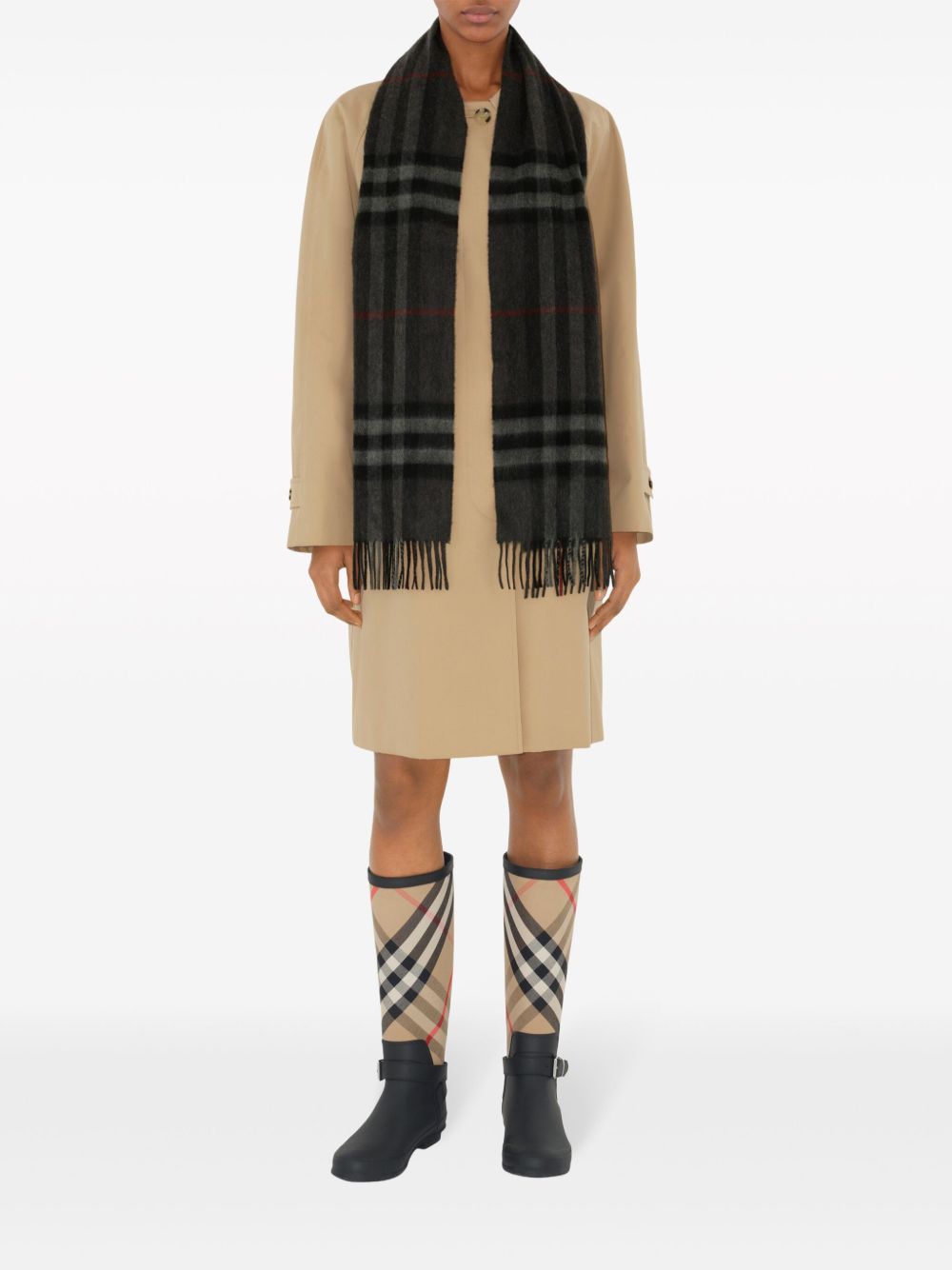 Check Cashmere Scarf 8077880 A1208 BURBERRY