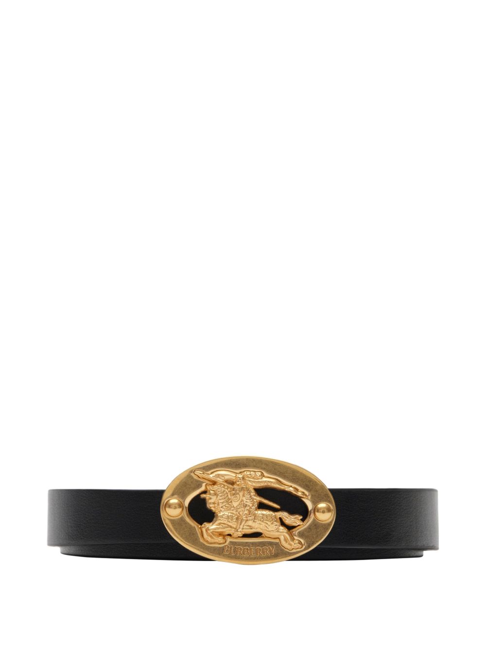 Thin Reversible Leather Knight Stamp Belt 8129435 A1189 BURBERRY