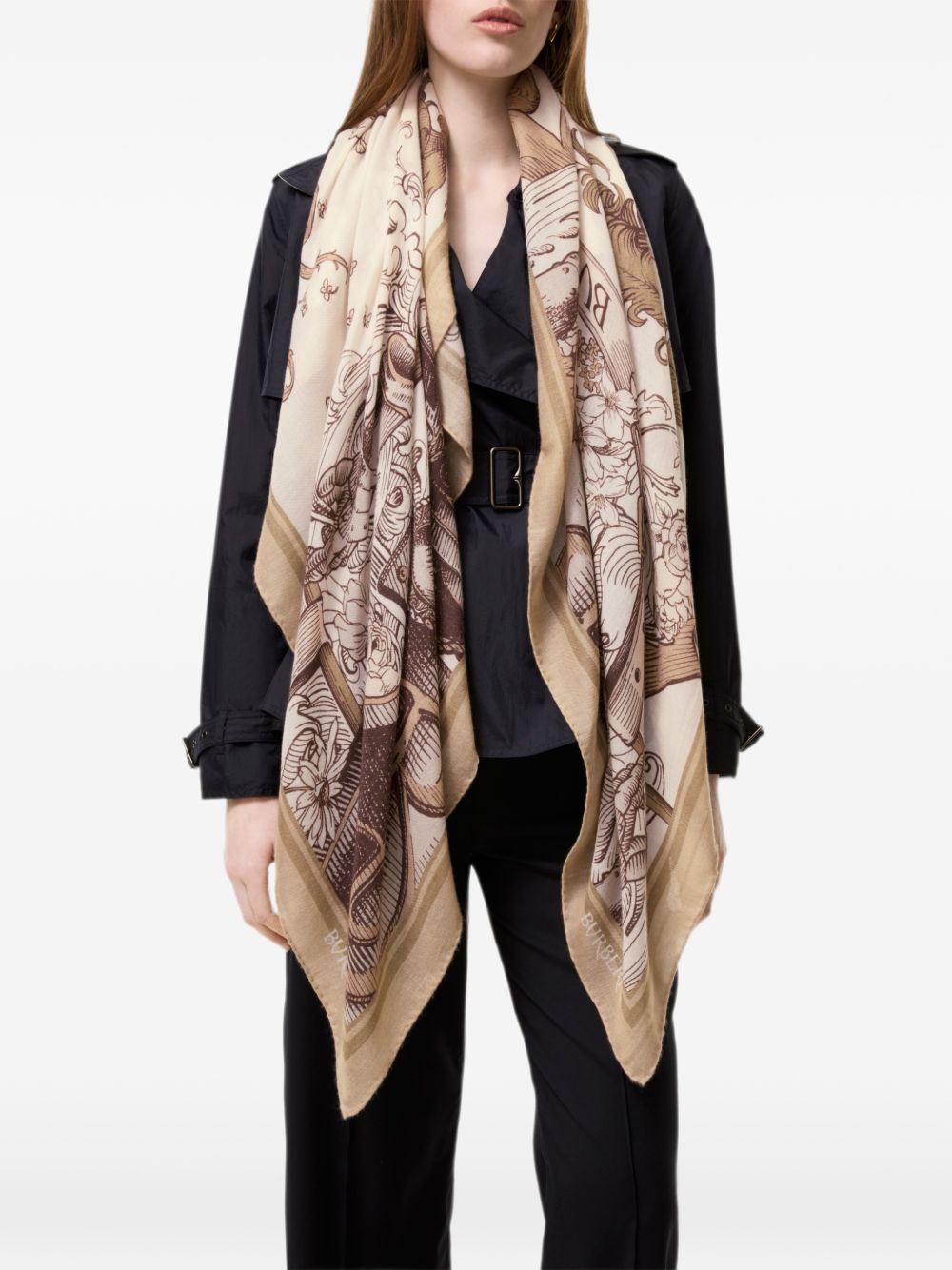 Etched Knight scarf 8129631 C3470 BURBERRY