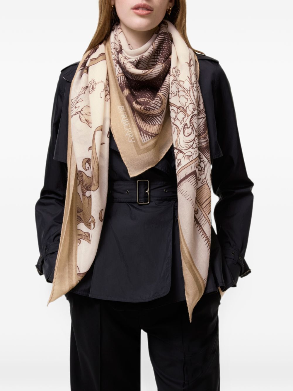 Etched Knight scarf 8129631 C3470 BURBERRY