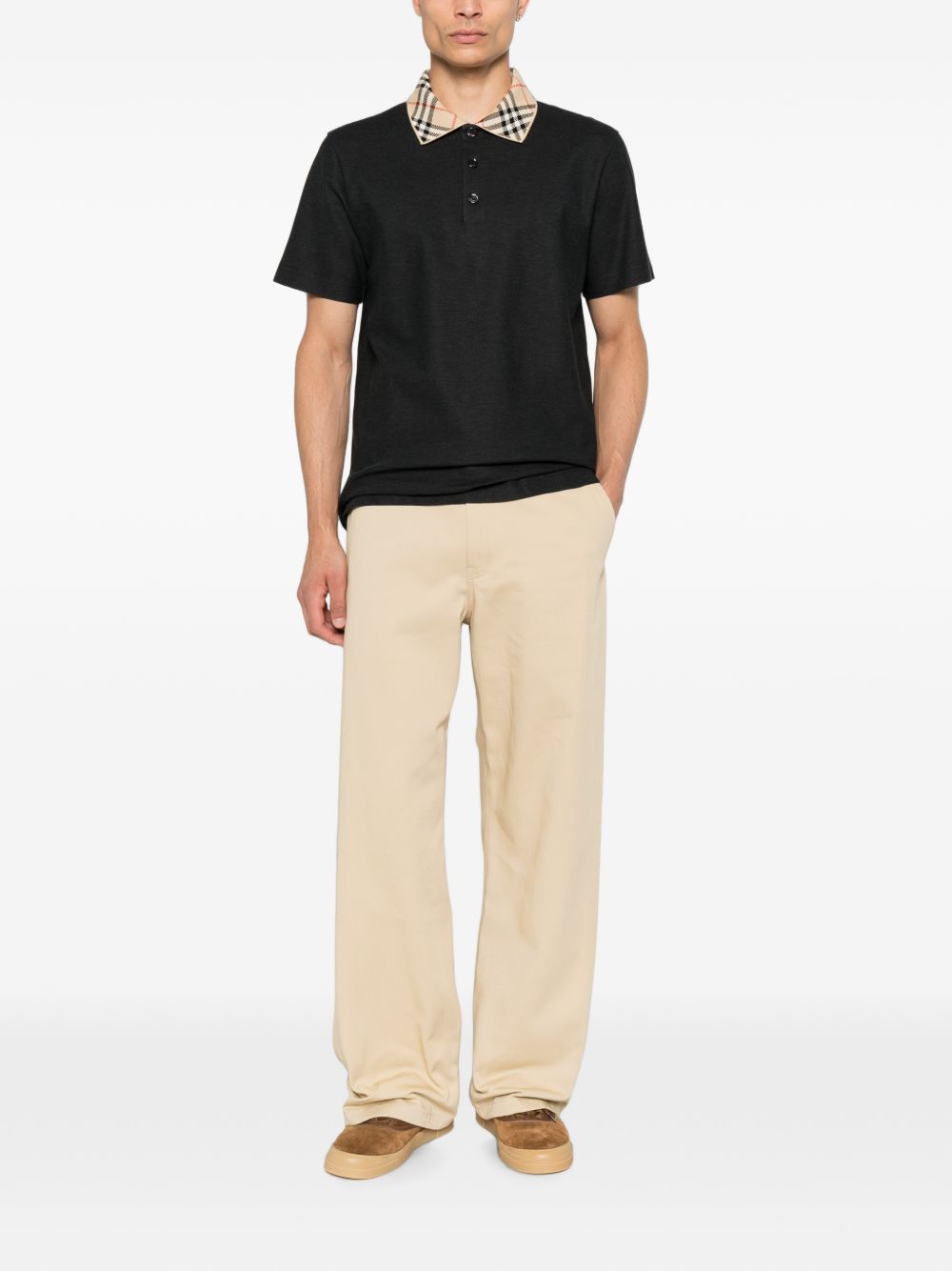 check-collar cotton polo shirt 8133201 A2136 BURBERRY