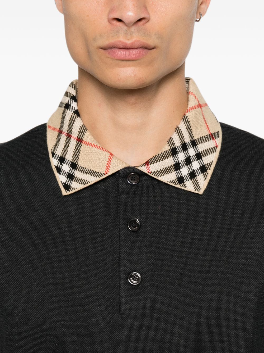 check-collar cotton polo shirt 8133201 A2136 BURBERRY