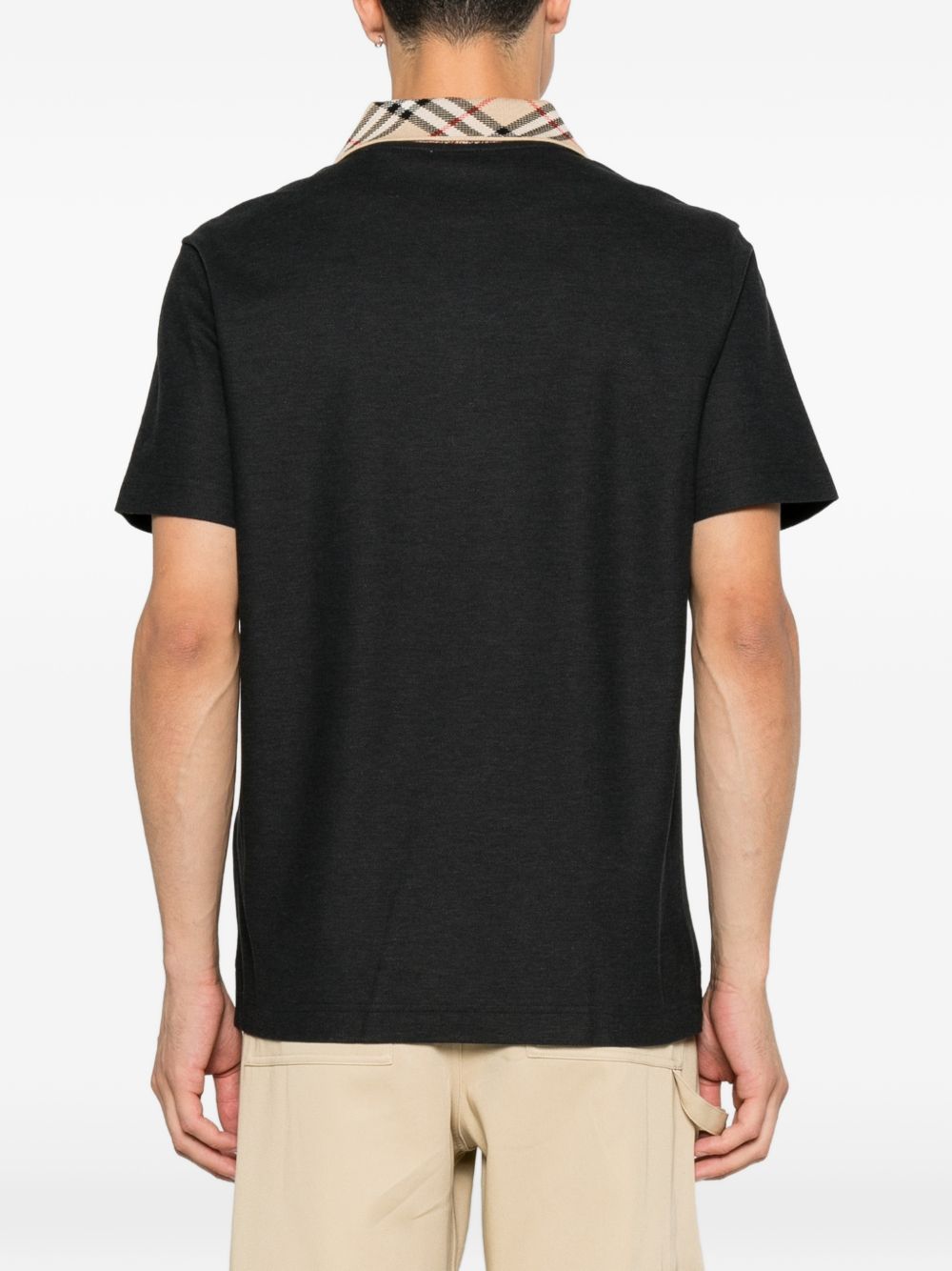 check-collar cotton polo shirt 8133201 A2136 BURBERRY