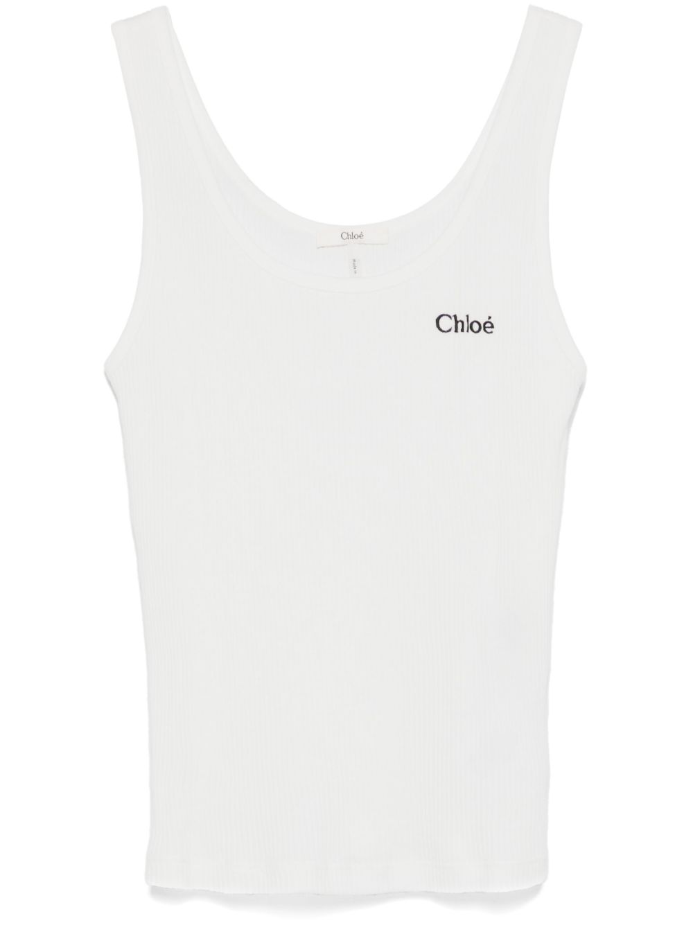 Jersey logo tank top CH25SJH12180 101 CHLOÉ