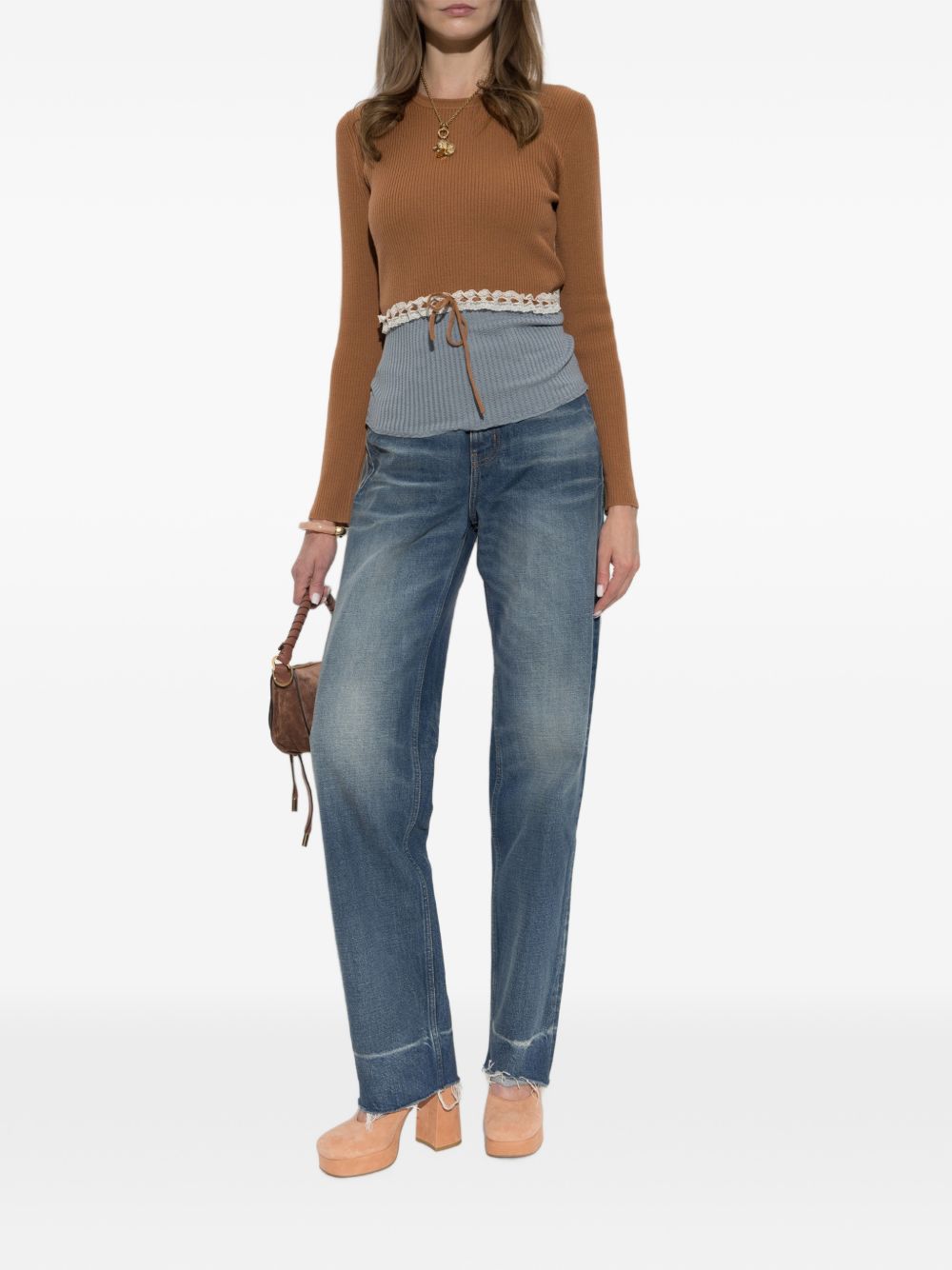 frayed-hem jeans CH26ADP45159 40B CHLOÉ