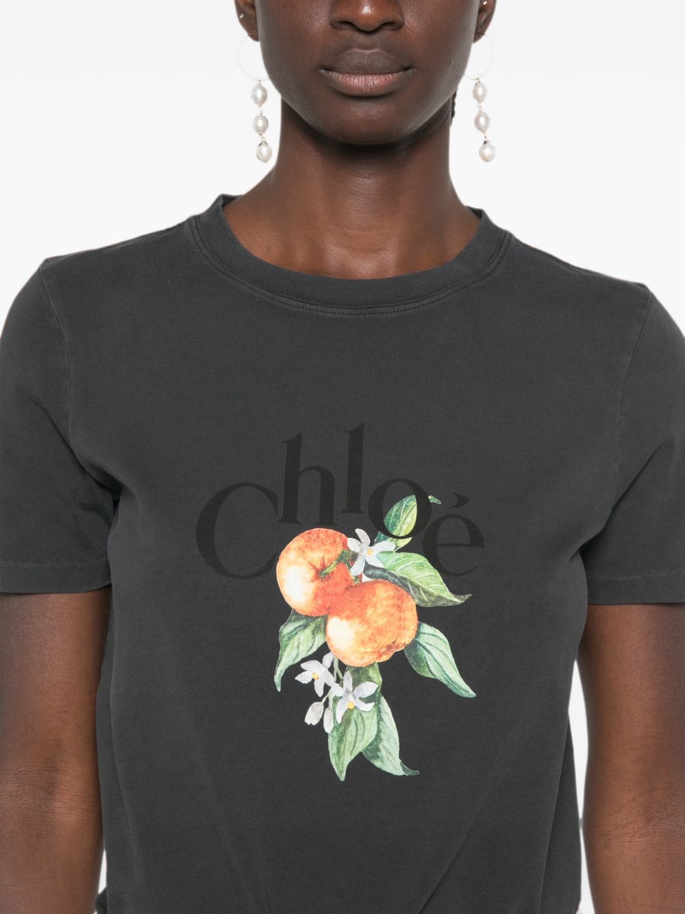 Logo T-shirt in cotton jersey CH26AJH08988 070 CHLOÉ