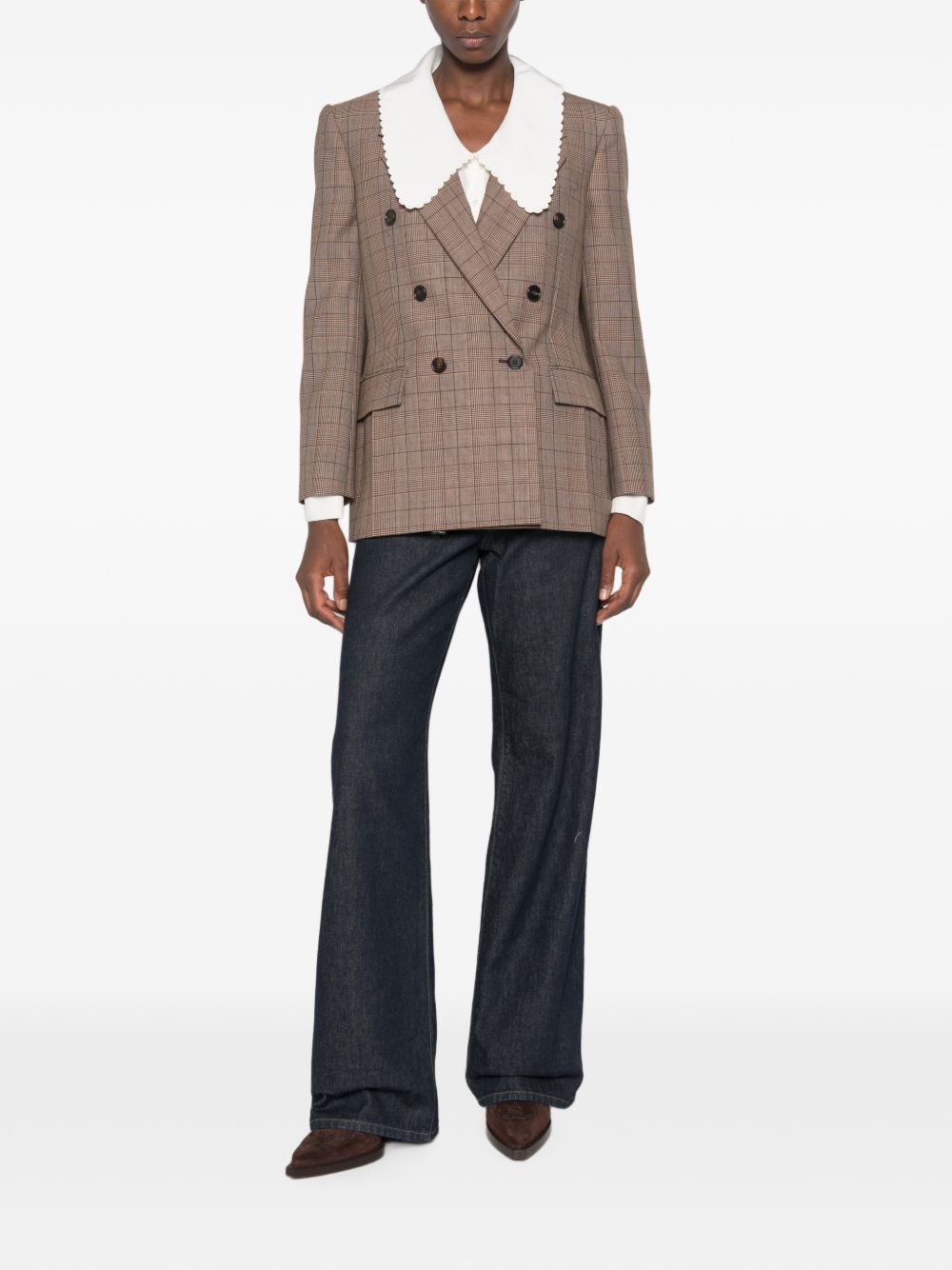 Double-breasted tailored jacket CH26AVE78164 93C CHLOÉ
