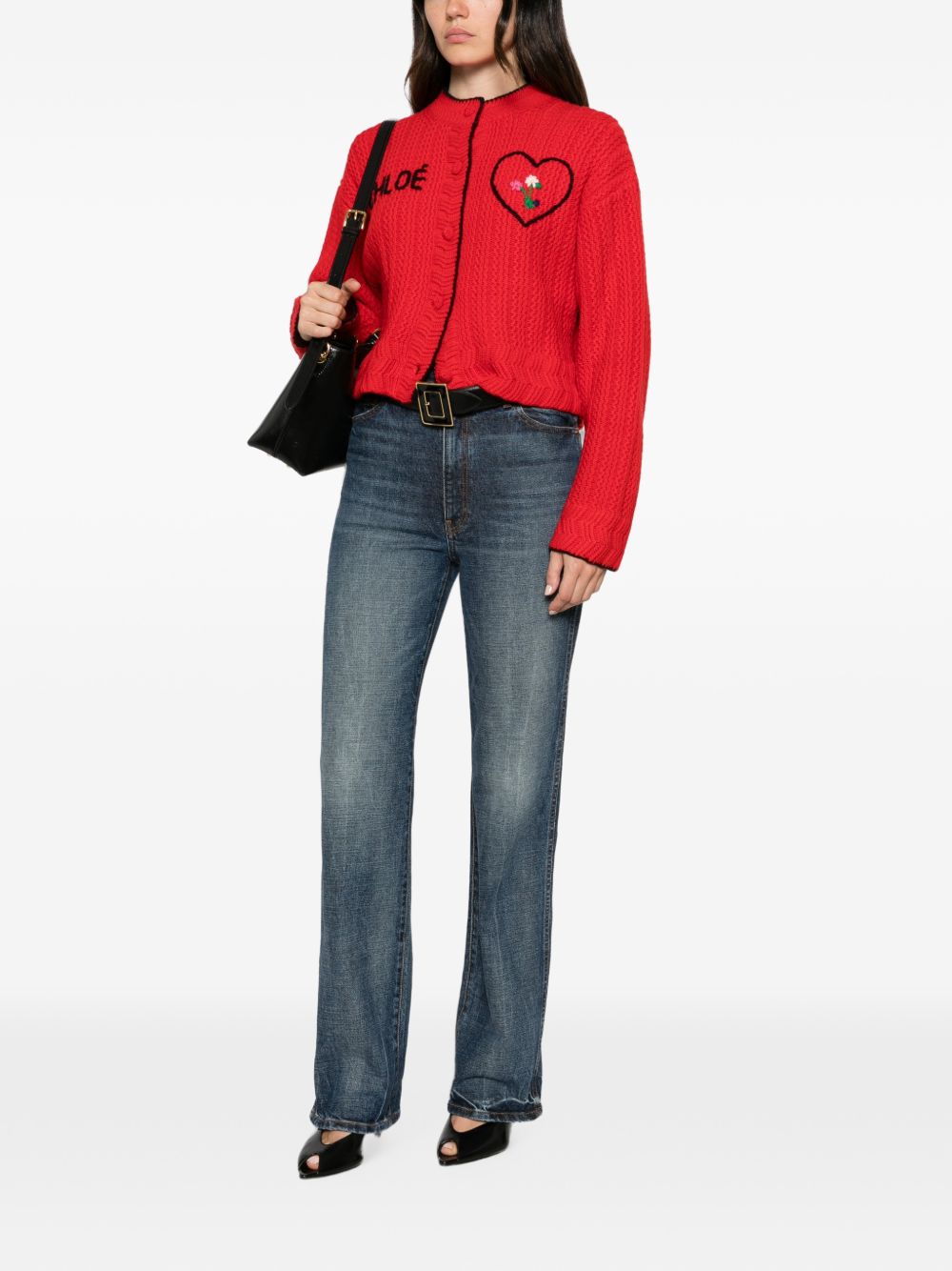 "Heart" cardigan CH26WMC12710 632 CHLOÉ