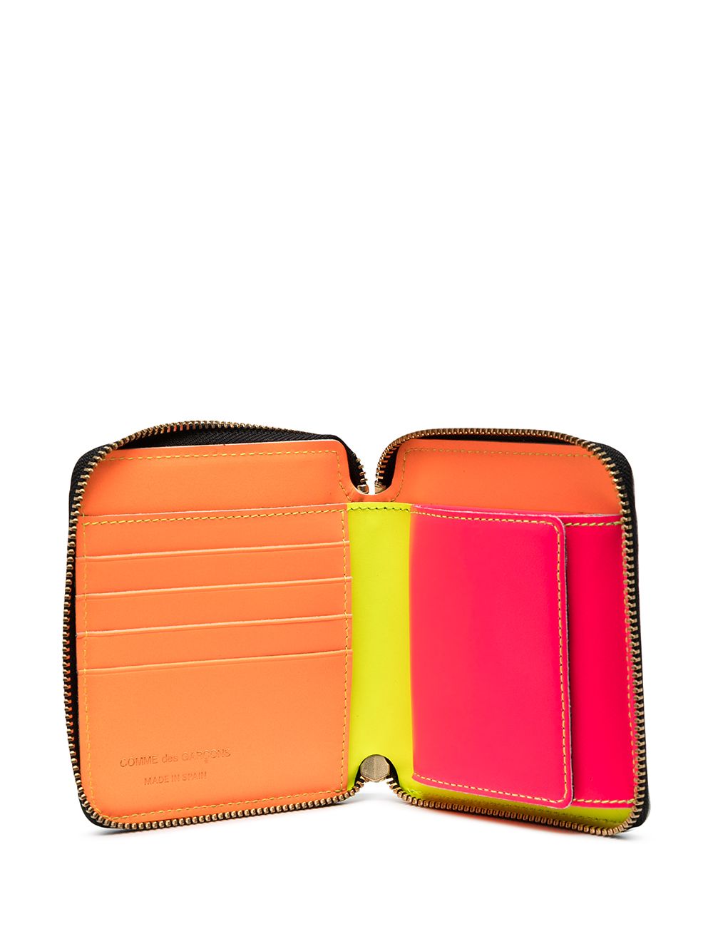 Super Fluo Full Zip Around Wallet SA2100SF YELLOW COMME des GARÇONS WALLET