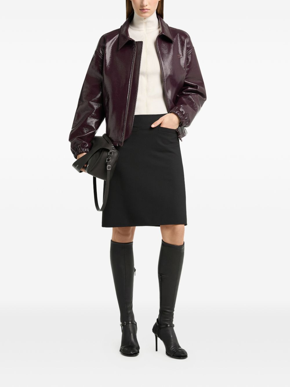 VINYL BOMBER JACKET 326CBL366VY0014 4090 COURRÈGES