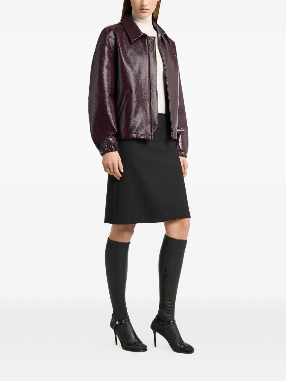 VINYL BOMBER JACKET 326CBL366VY0014 4090 COURRÈGES