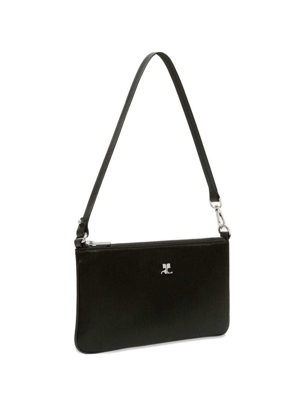 Zipped satin pouch 326GPM035VI0061 9999 COURRÈGES