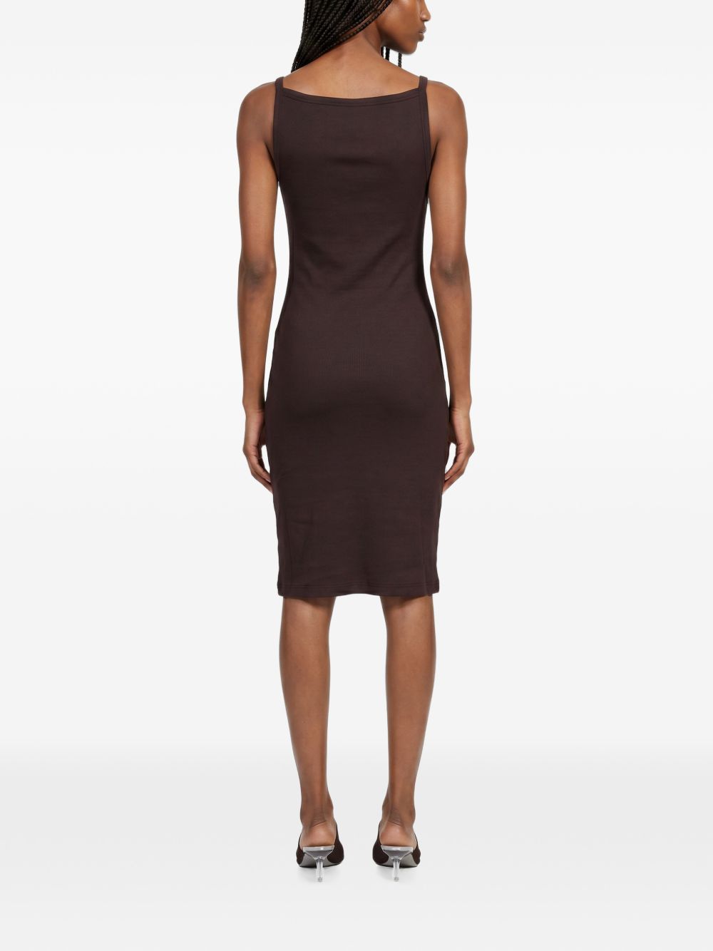 90's ribbed strap midi dress 326JRO916JS0194 B259 COURRÈGES