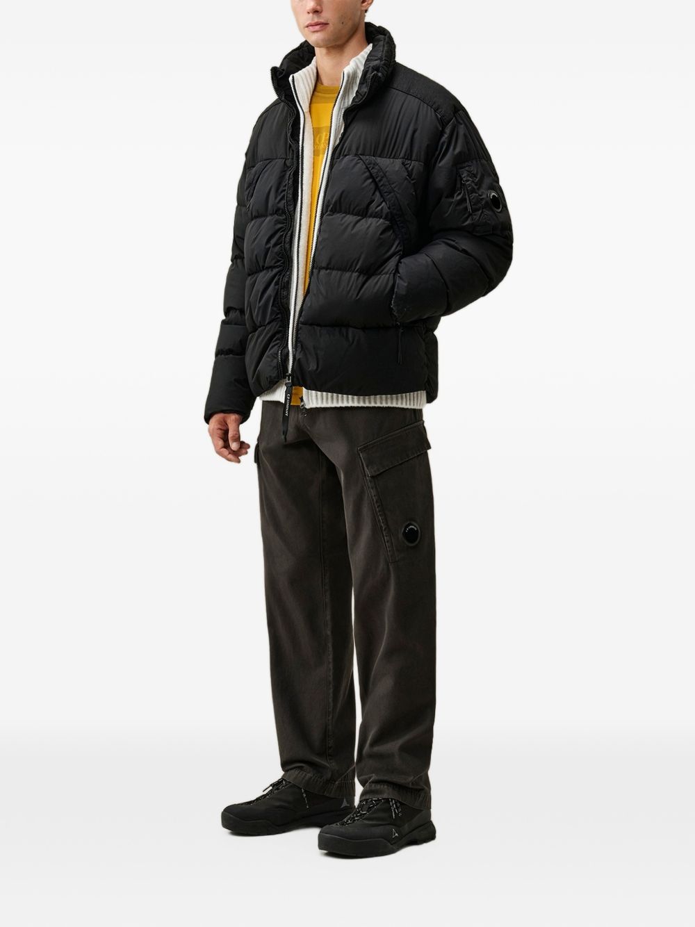 Nycra-R Lens hooded down jacket 21CMOW257A 005864G999 C.P. COMPANY