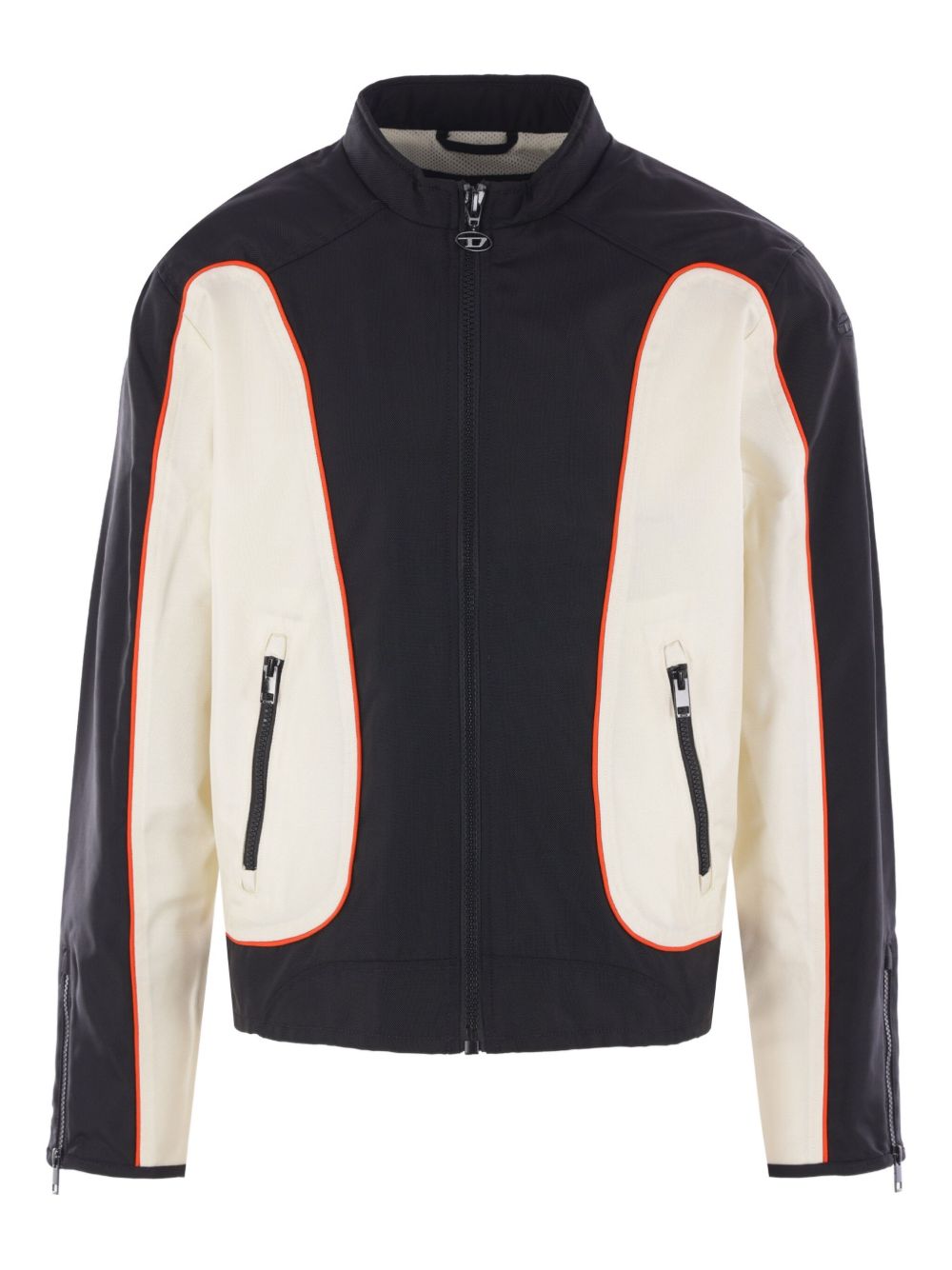 Nylon jacket with color block and piping details A19442 0PDAI9XX DIESEL