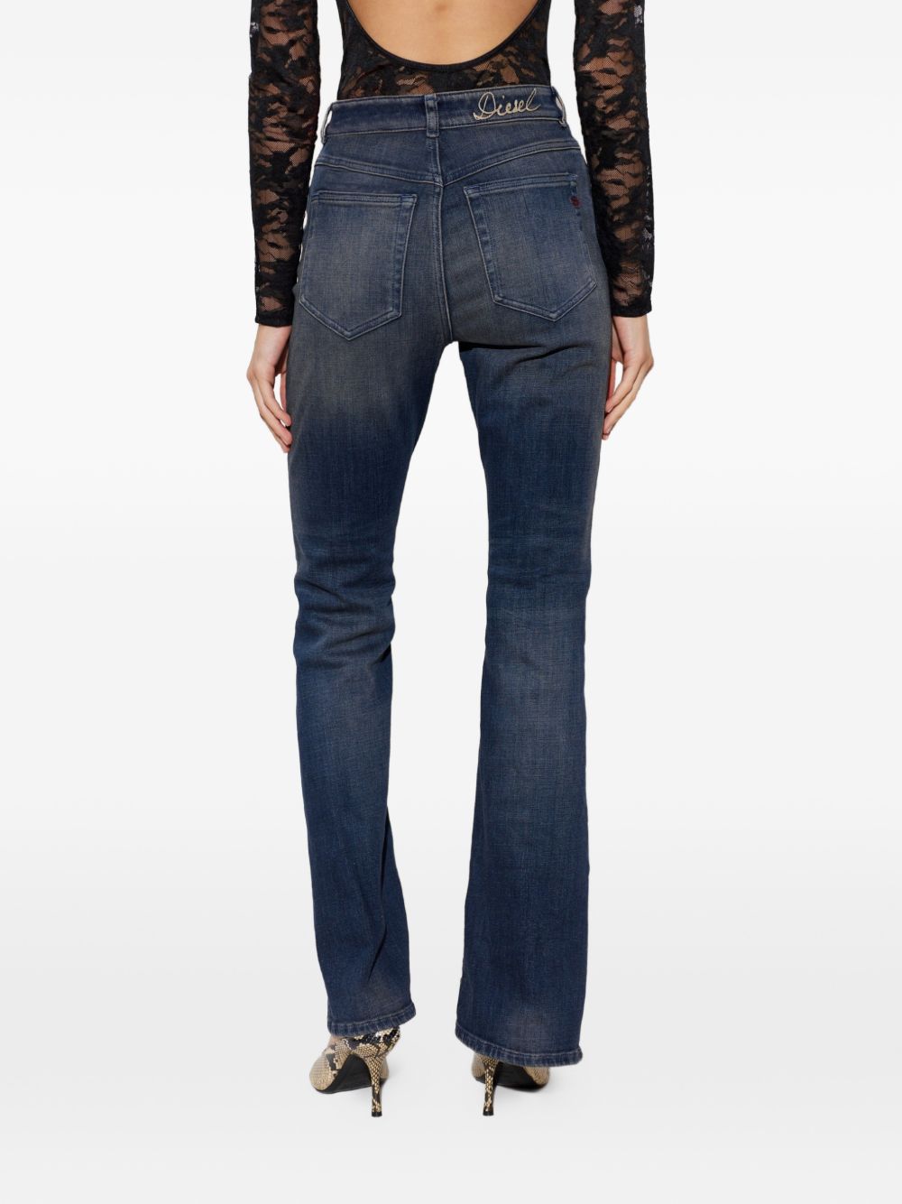 D-Partt High-Waist Bootcut Jeans A22750 09P6701 DIESEL