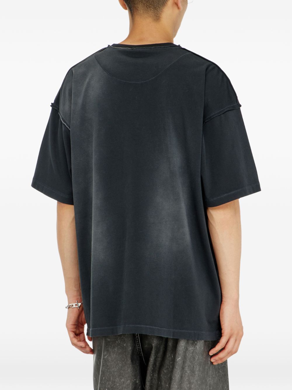 faded T-shirt with ripped pocket A22830 0EFBQ900 DIESEL