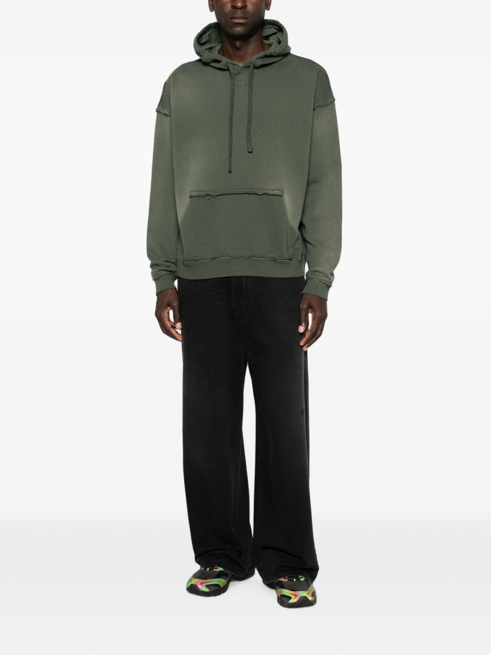 logo-embroidered hoodie A22831 0EFBR51F DIESEL