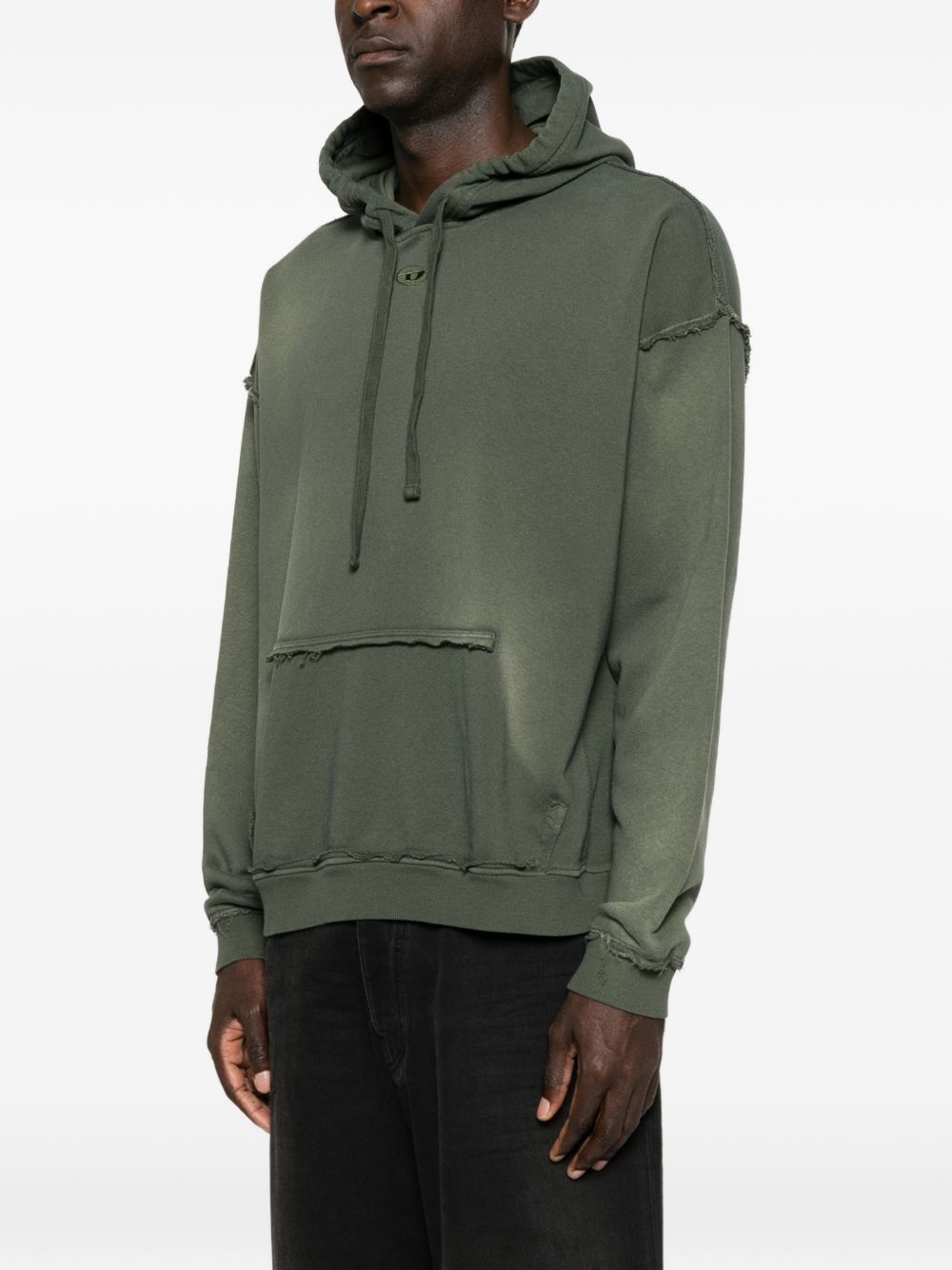 logo-embroidered hoodie A22831 0EFBR51F DIESEL