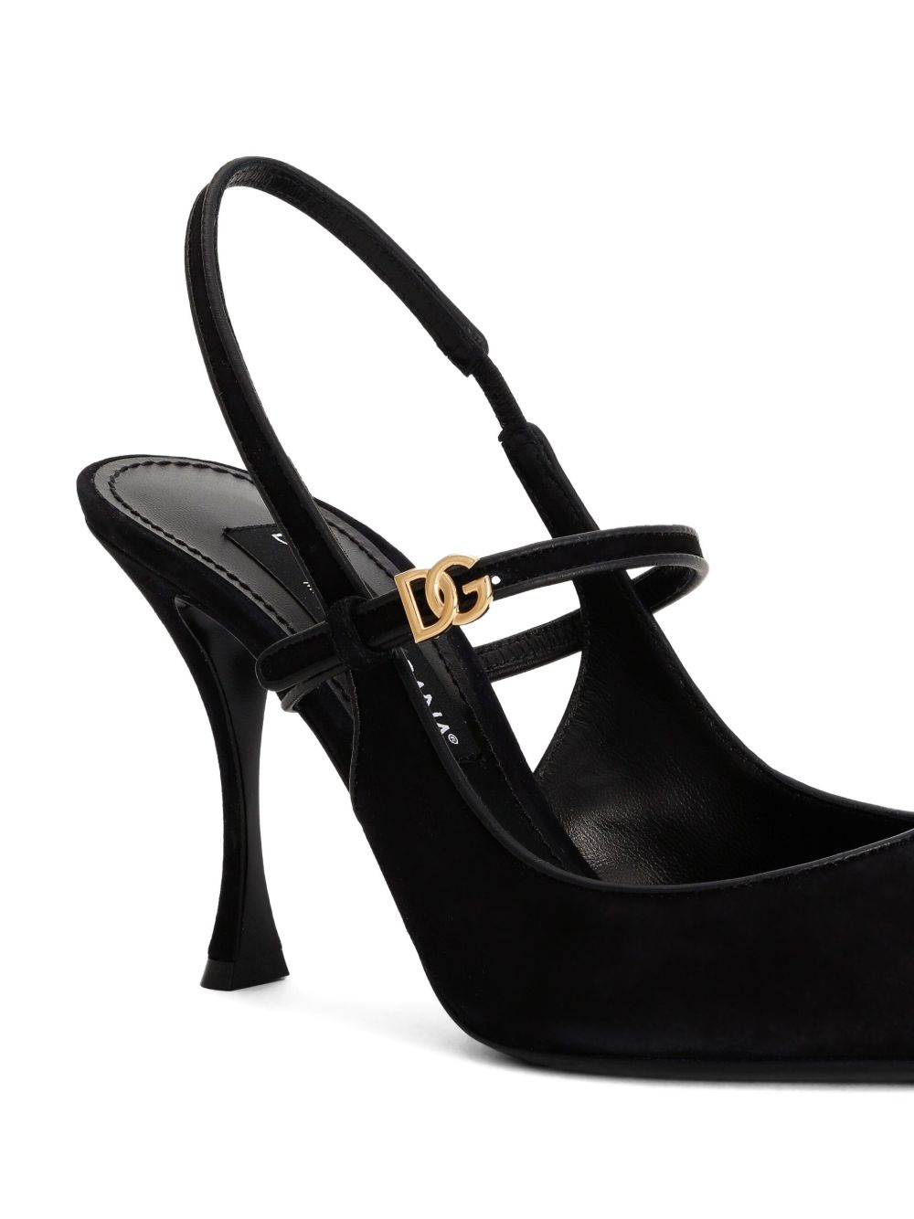Suede and nappa leather slingback CG0974 AQ1348B956 DOLCE & GABBANA