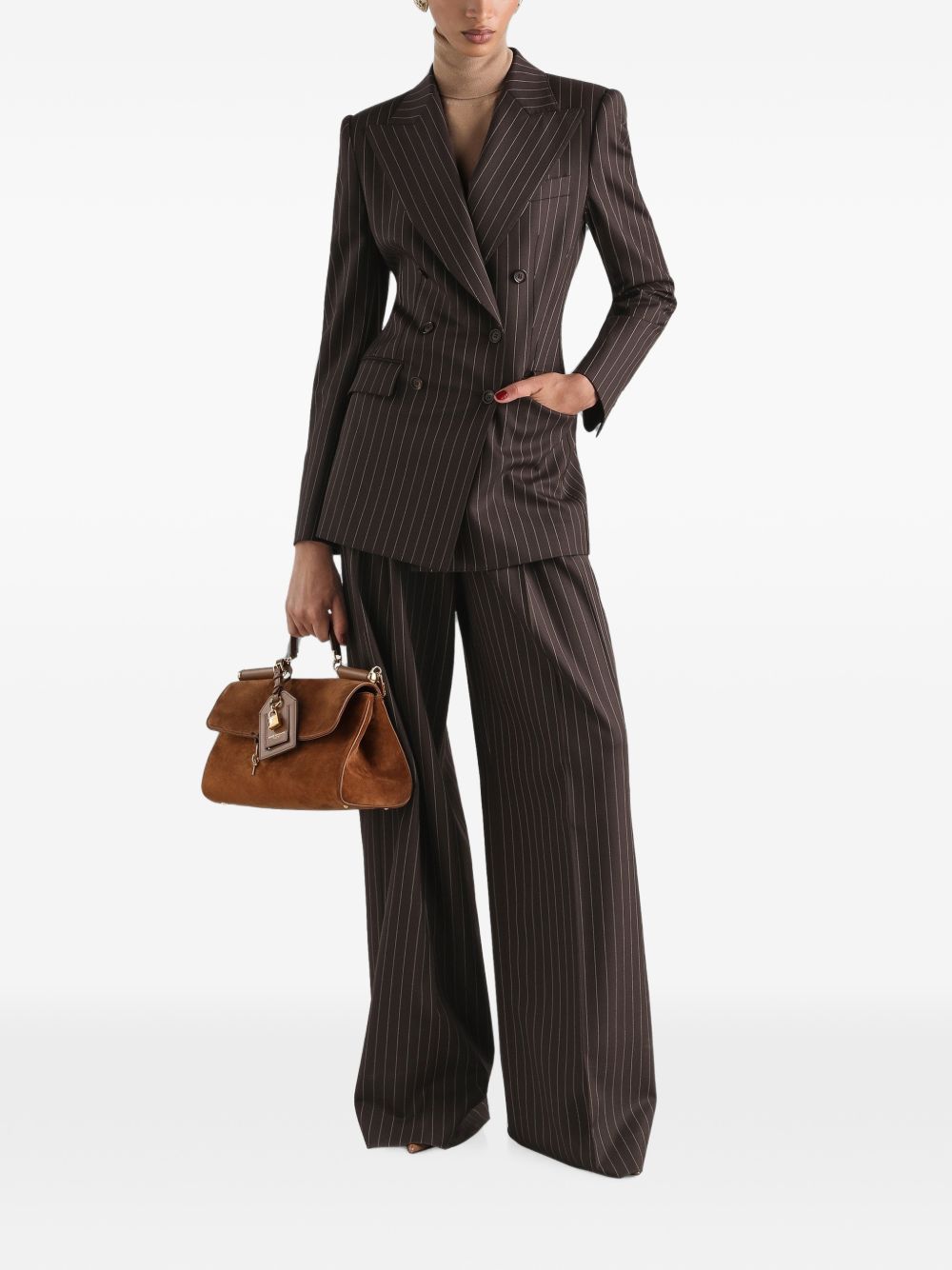 Turlington double-breasted twill pinstripe jacket F29QFT GDD1HS8053 DOLCE & GABBANA