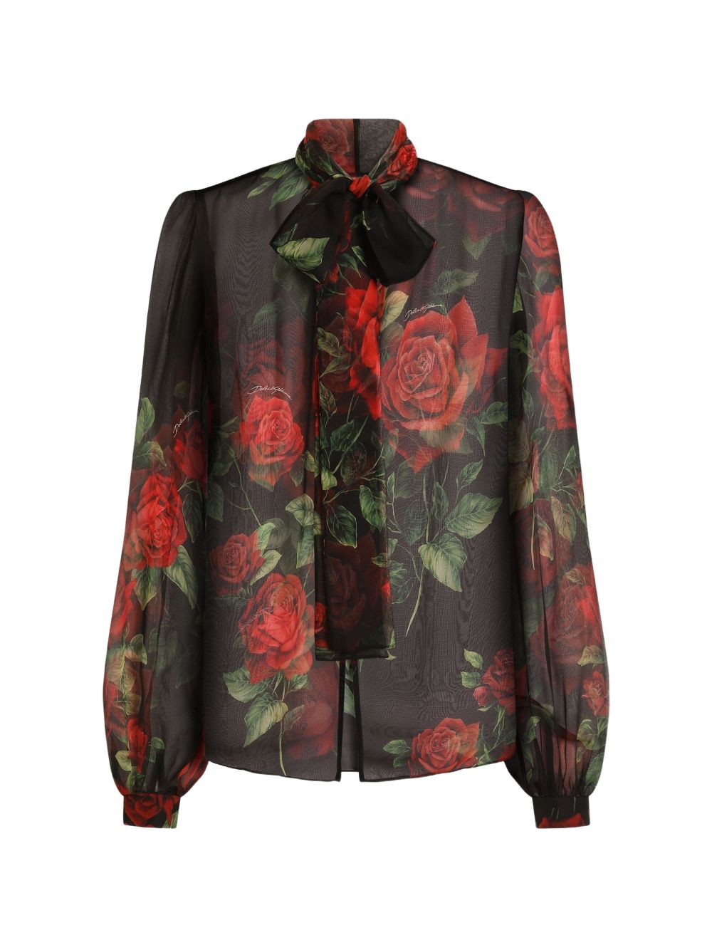 Rose-print chiffon blouse F5U60T IS134HN6EJ DOLCE & GABBANA