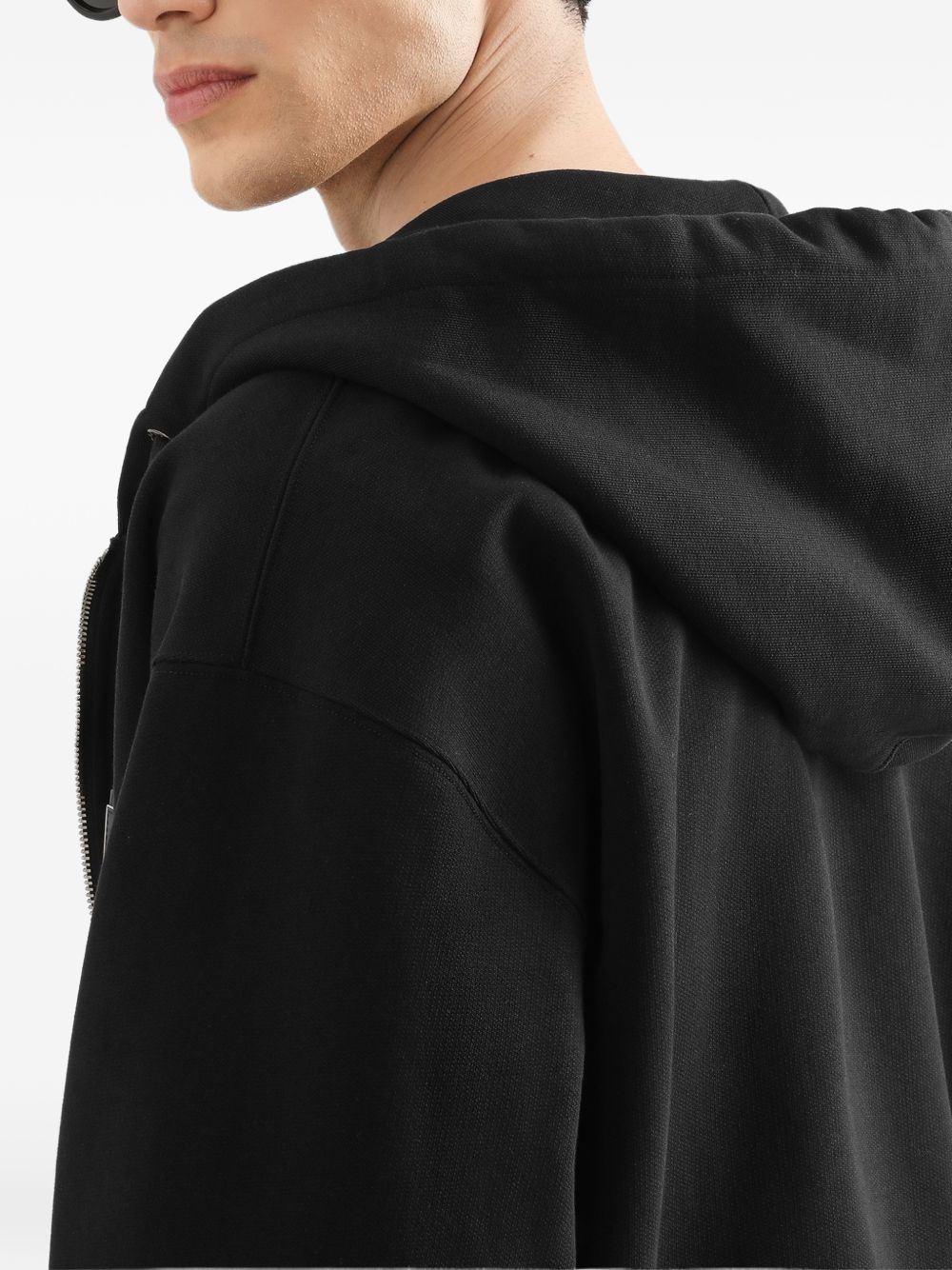Cotton hooded sweatshirt with logo plate G9CEGT G7Q2ON0000 DOLCE & GABBANA
