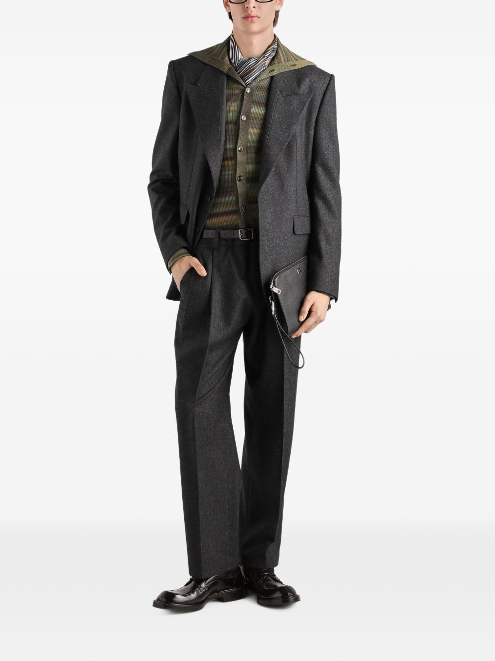 Wool flannel trousers GP0N2T FU291S8293 DOLCE & GABBANA