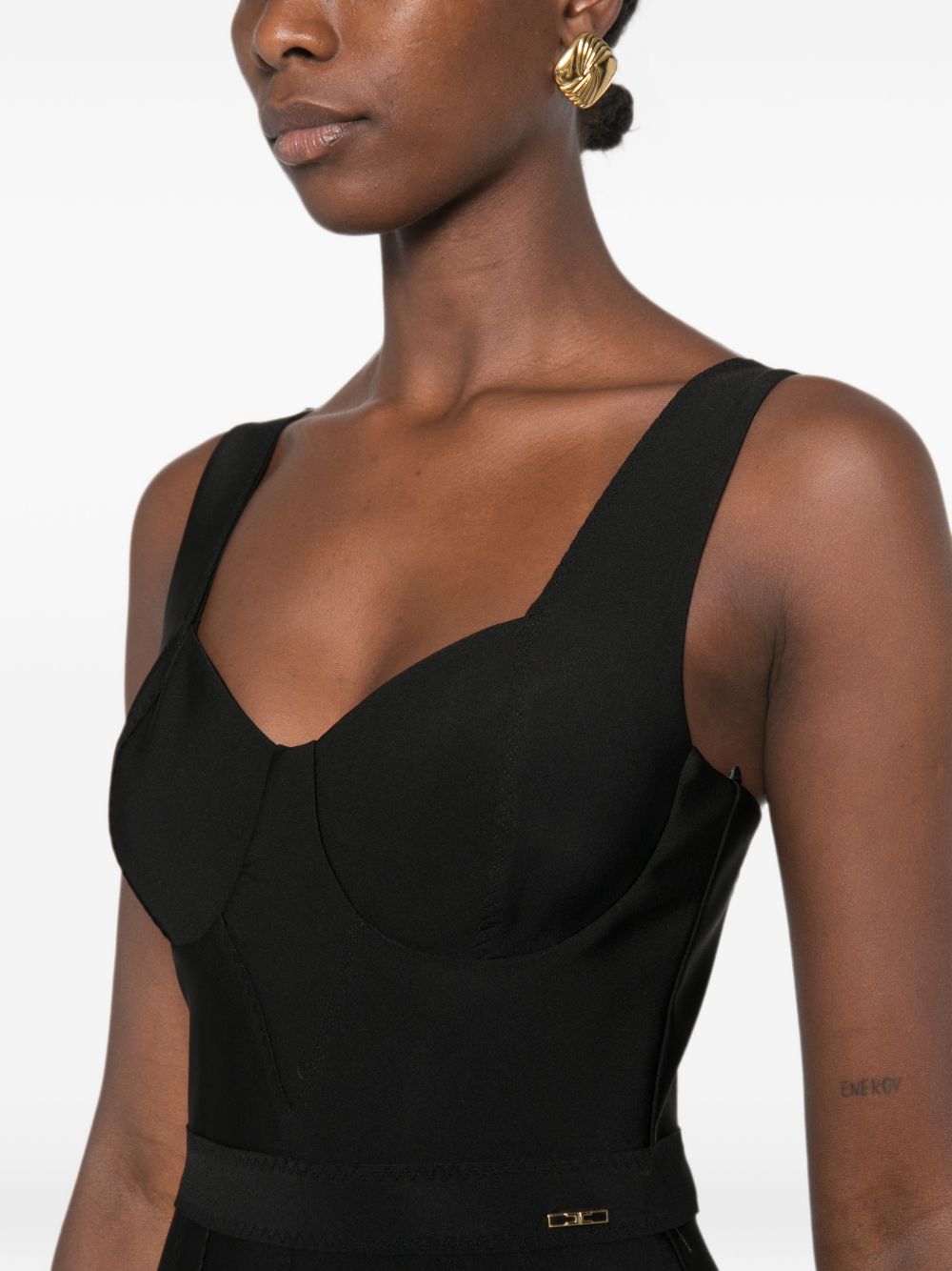 sweetheart-neck midi dress AB98566E2 110 ELISABETTA FRANCHI