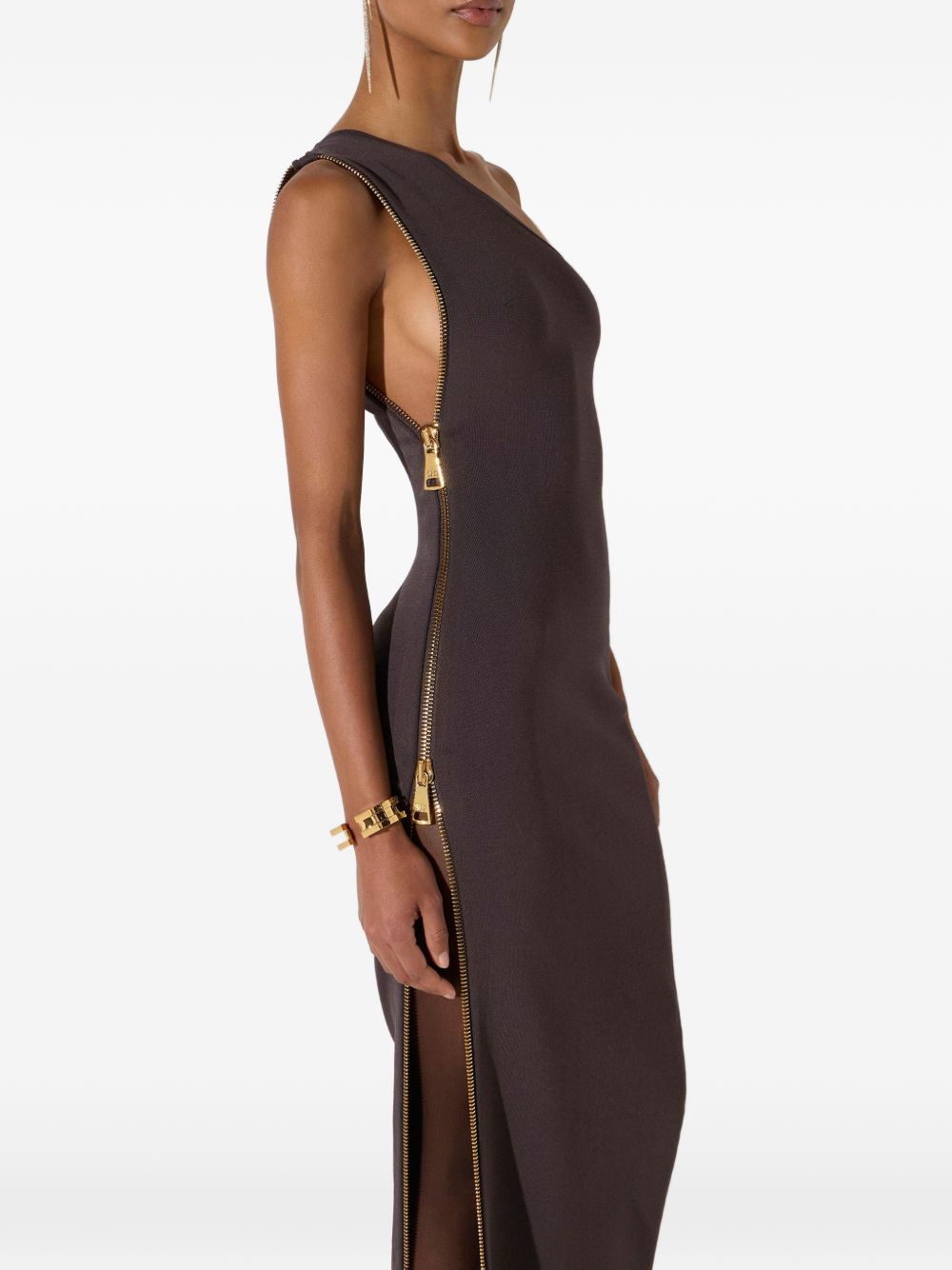 Red Carpet zip-up knitted dress AM07B66E2 EV9 ELISABETTA FRANCHI
