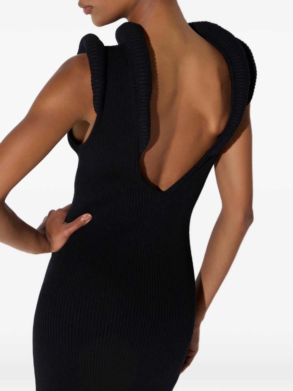 Knit dress with 3D details AM14S66E2 110 ELISABETTA FRANCHI
