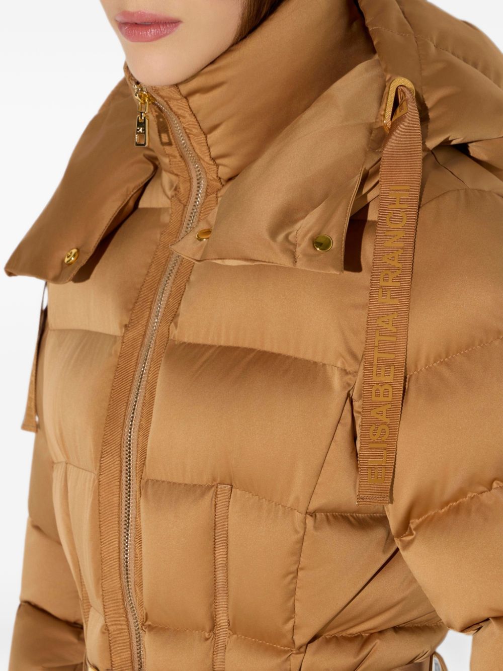 down jacket in voile fabric PI92D66E2 AI6 ELISABETTA FRANCHI