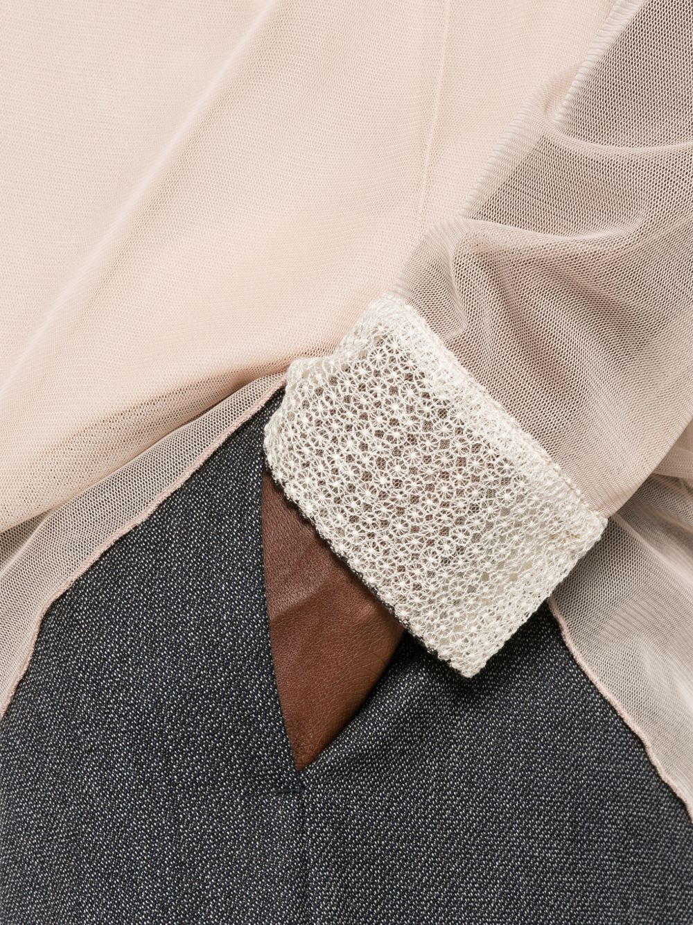 sheer lace-collar blouse CAD216F249M320 0164 FABIANA FILIPPI