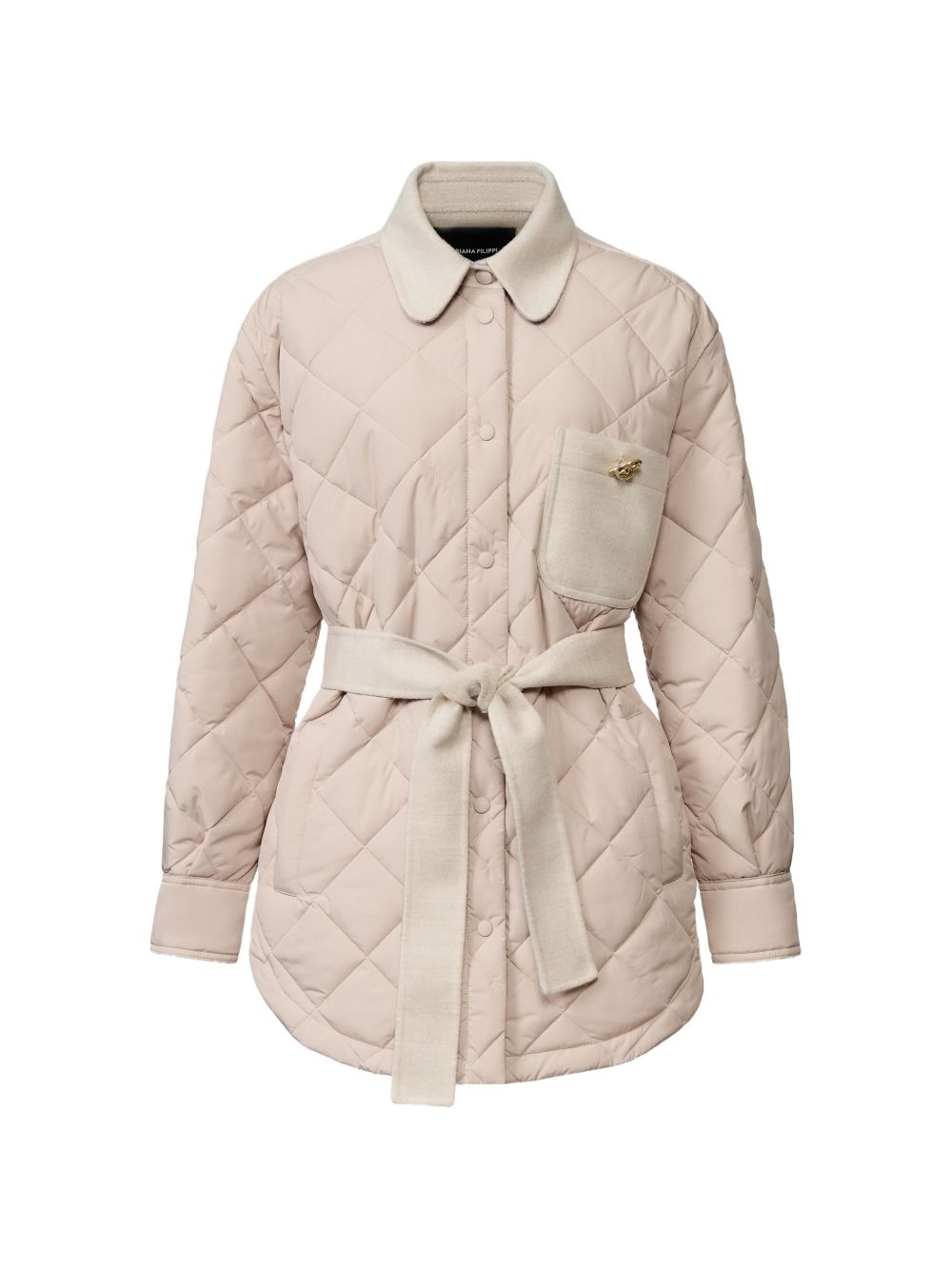 Diamond-quilted belted jacket CTD216F188M316 0164 FABIANA FILIPPI