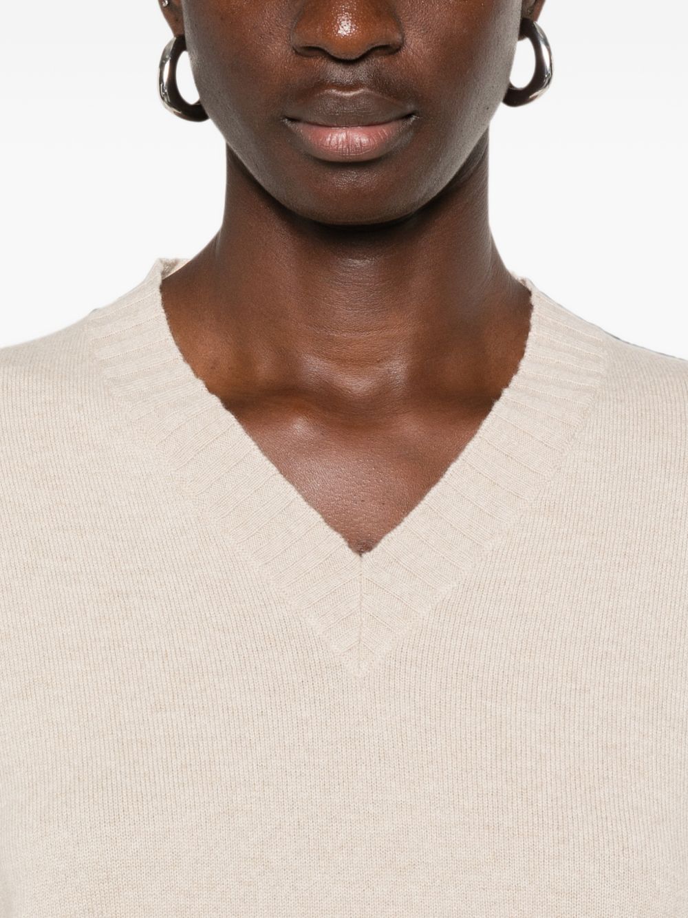 V-neck ribbed-trim sweater MAD216F015 M2810167 FABIANA FILIPPI