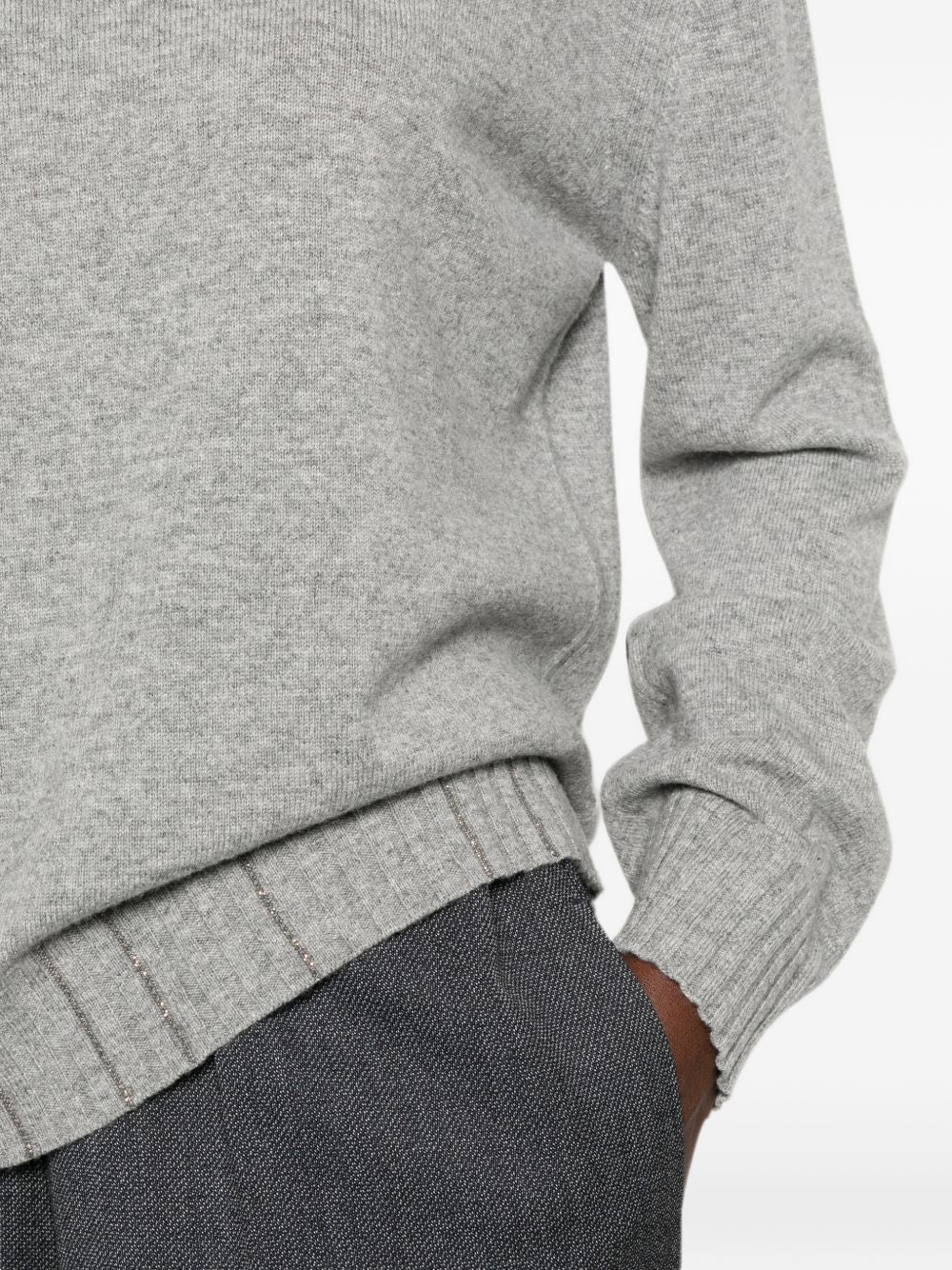 embellished-ribbed crew-neck sweater MAD216F028 M2818132 FABIANA FILIPPI