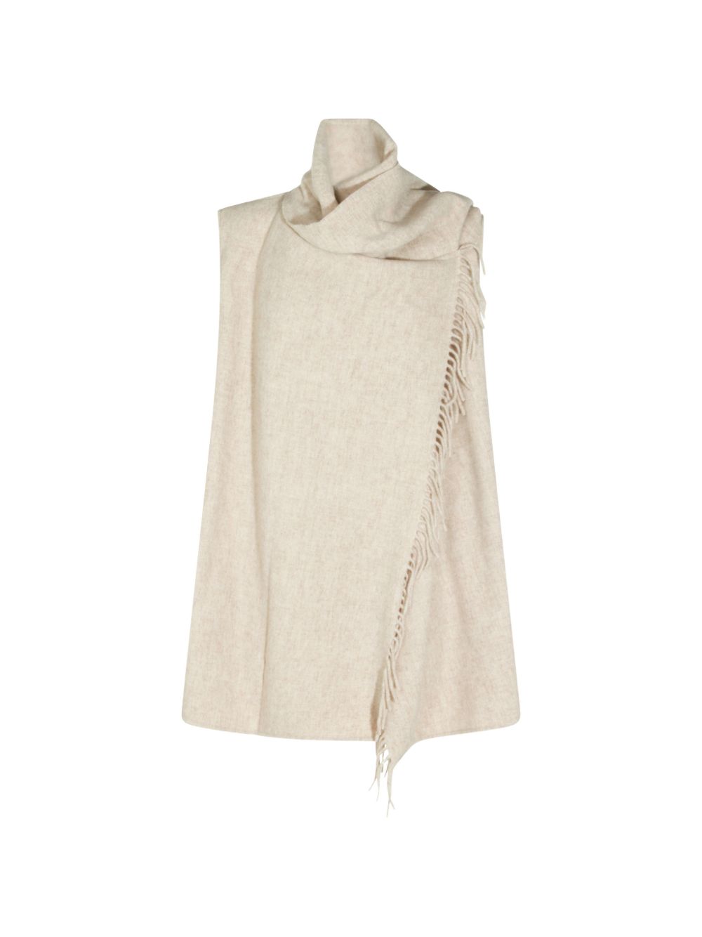 fringe-trimmed high-neck vest SAD216A908 M5380164 FABIANA FILIPPI
