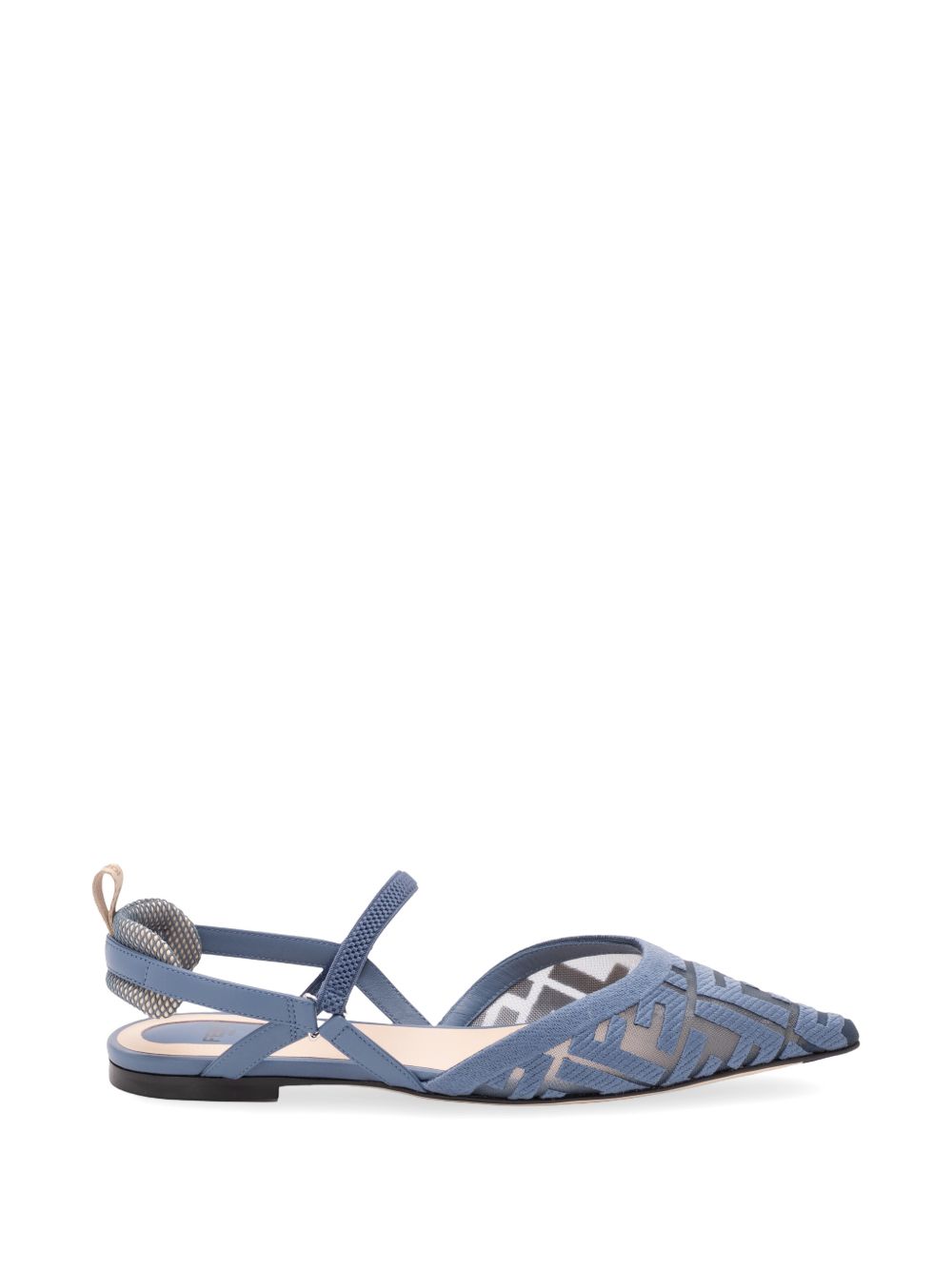 Colibrì Lite mesh flat slingbacks with FF embroidery 8J8559 AY0MF1XHP FENDI