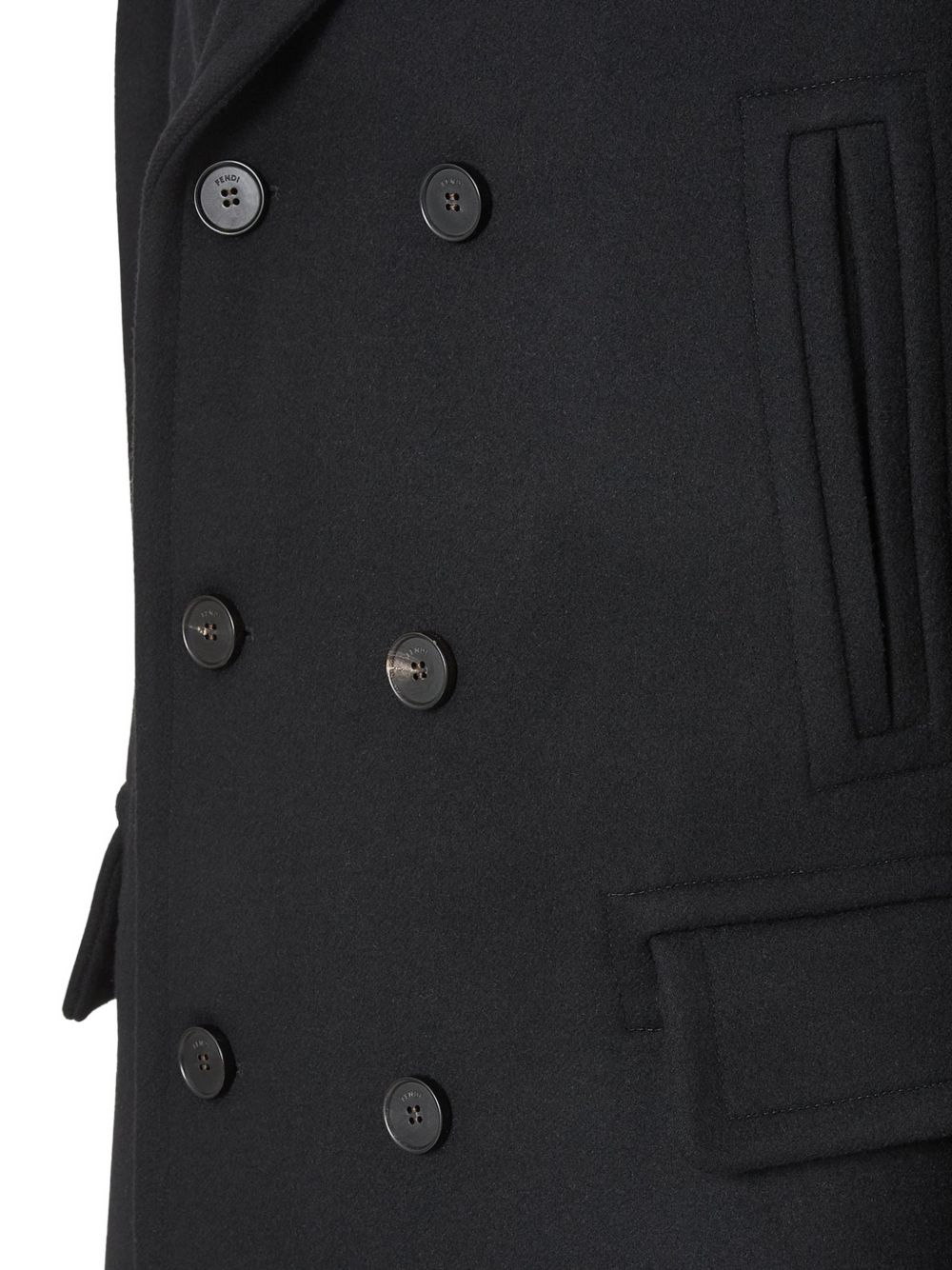 Wool and angora coat FF0879 B1HMF0QA1 FENDI