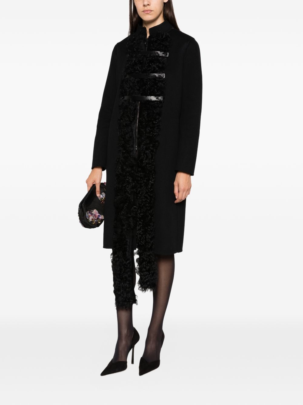 Wool and shearling coat FF6214 B1H1F0QA1 FENDI